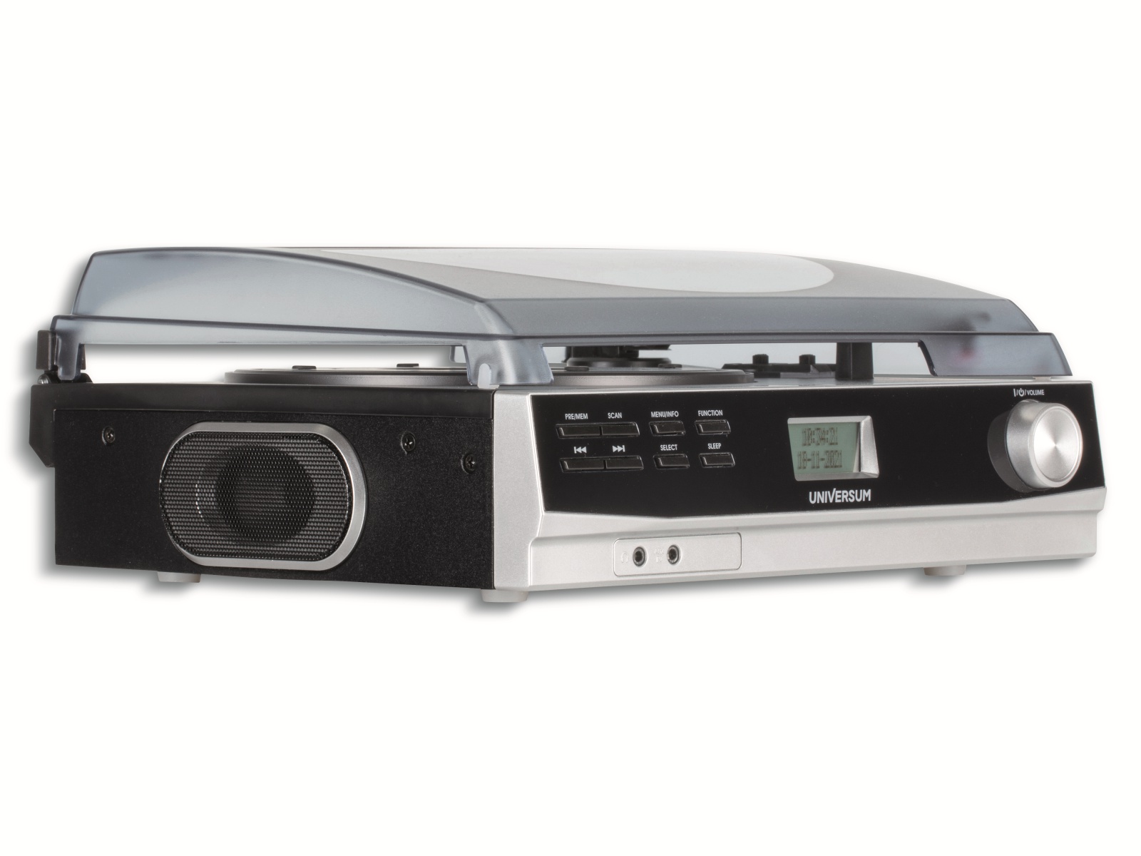 Universum Plattenspieler TT 300-21, DAB+ Radio, integrierte Lautsprecher