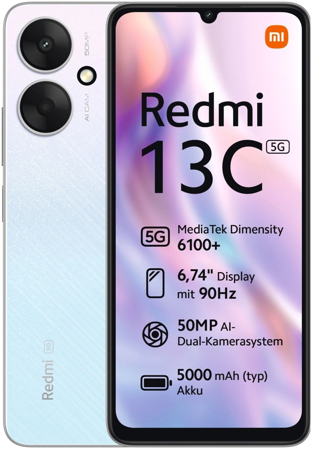 XIAOMI Smartphone Redmi 13C 5G 128GB silver