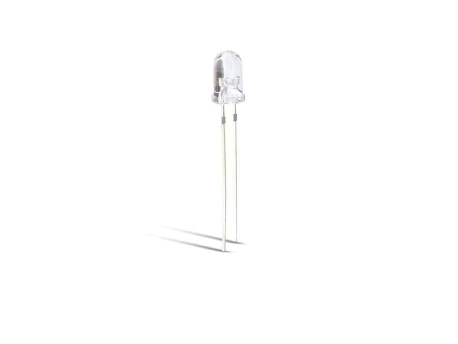 EVERSTAR LEDs ESL-R5A44NWCE038, weiß, 5 mm, 10 Stück