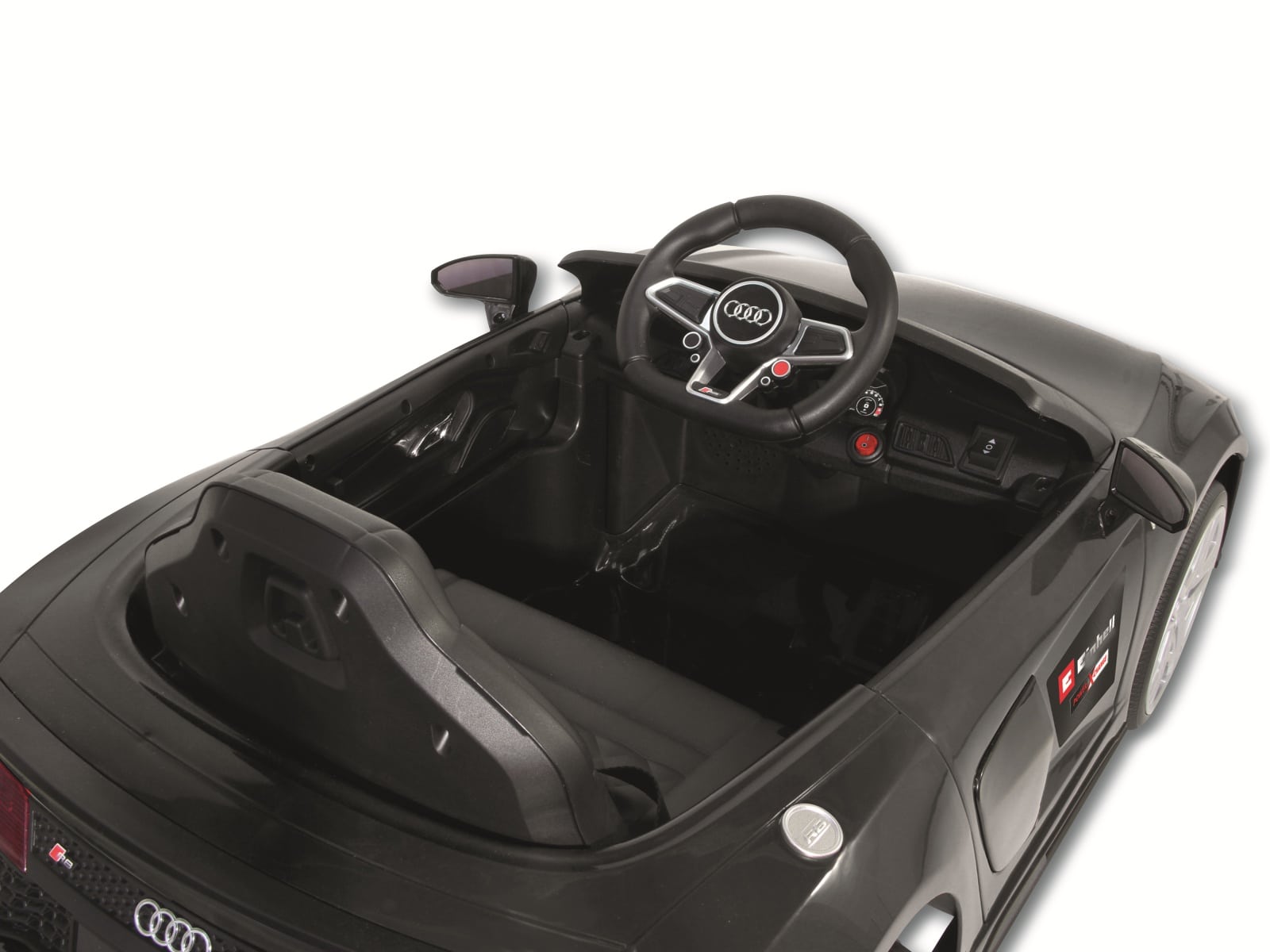 JAMARA Kinder-Elektrofahrzeug Ride-onAudi R8 Spyder schwarz, 18V Einhell Akku