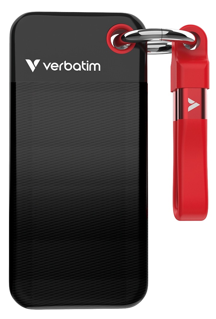 VERBATIM Externe SSD Pocket 2TB schwarz-rot