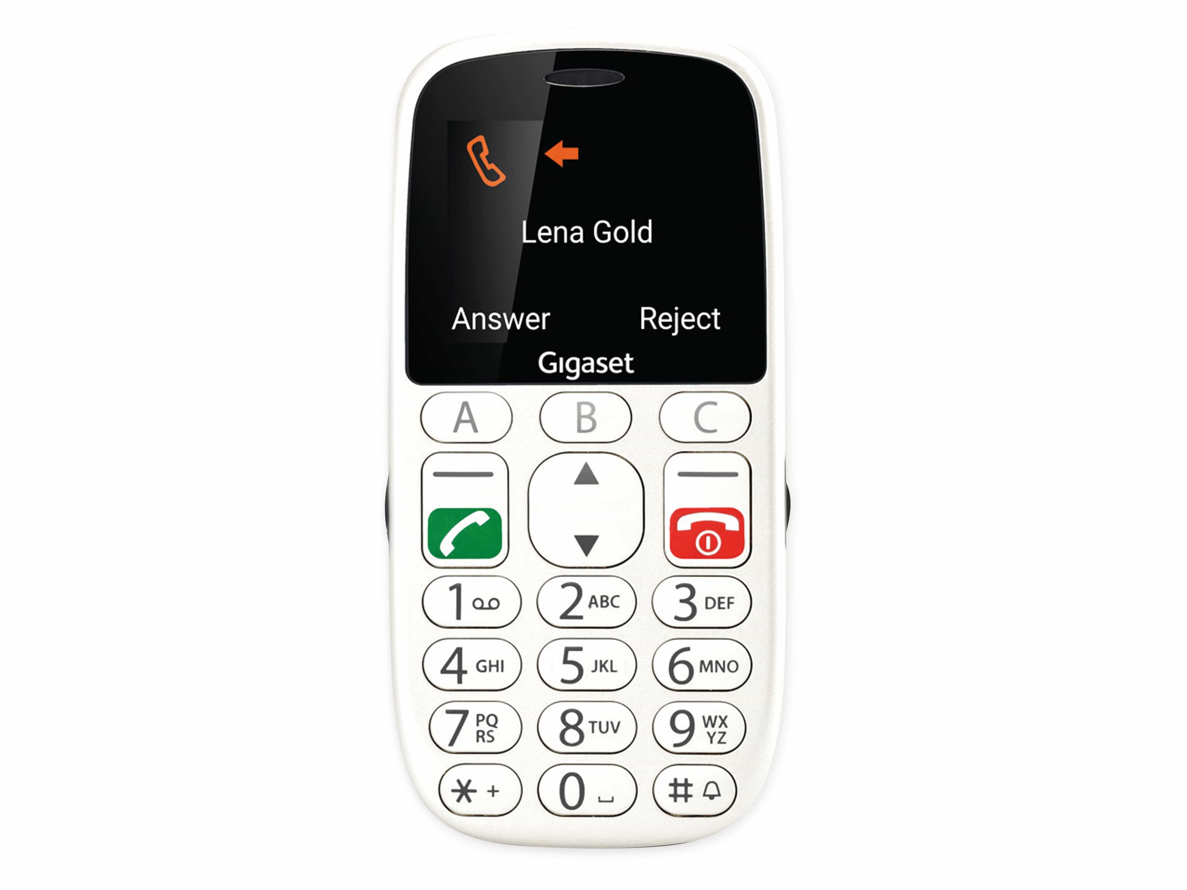 GIGASET Handy GL390, Dual-SIM, pearl white