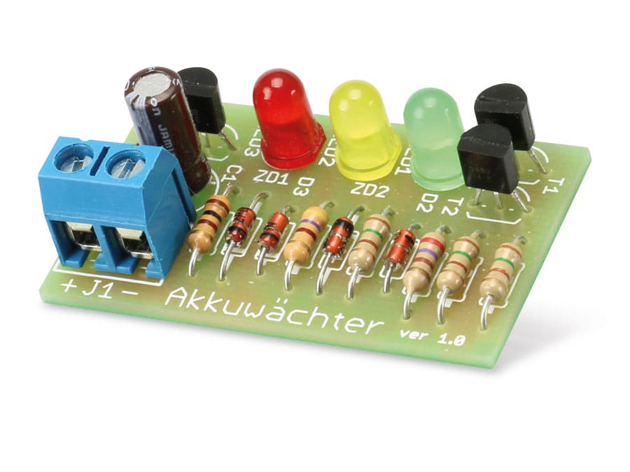 Bausatz 3-Kanal-Akkuwächter 12 V-