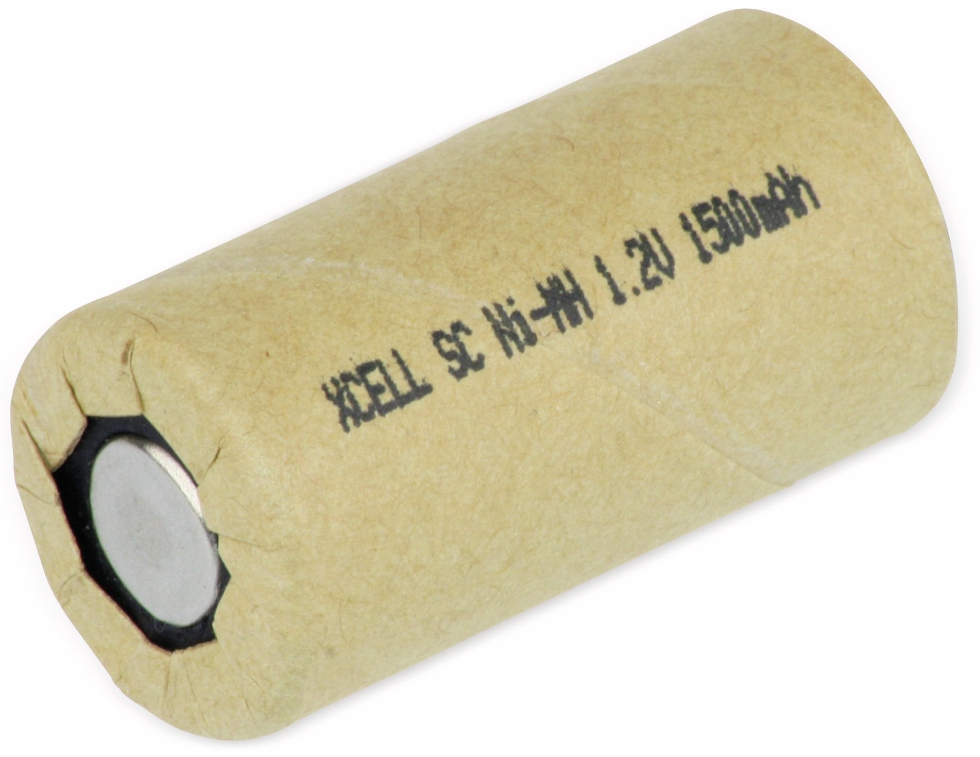 XCELL NiMH-Sub-C-Zelle-Akku 1,2V-/1500mAh, Pappmantel 41,5x22,2 mm