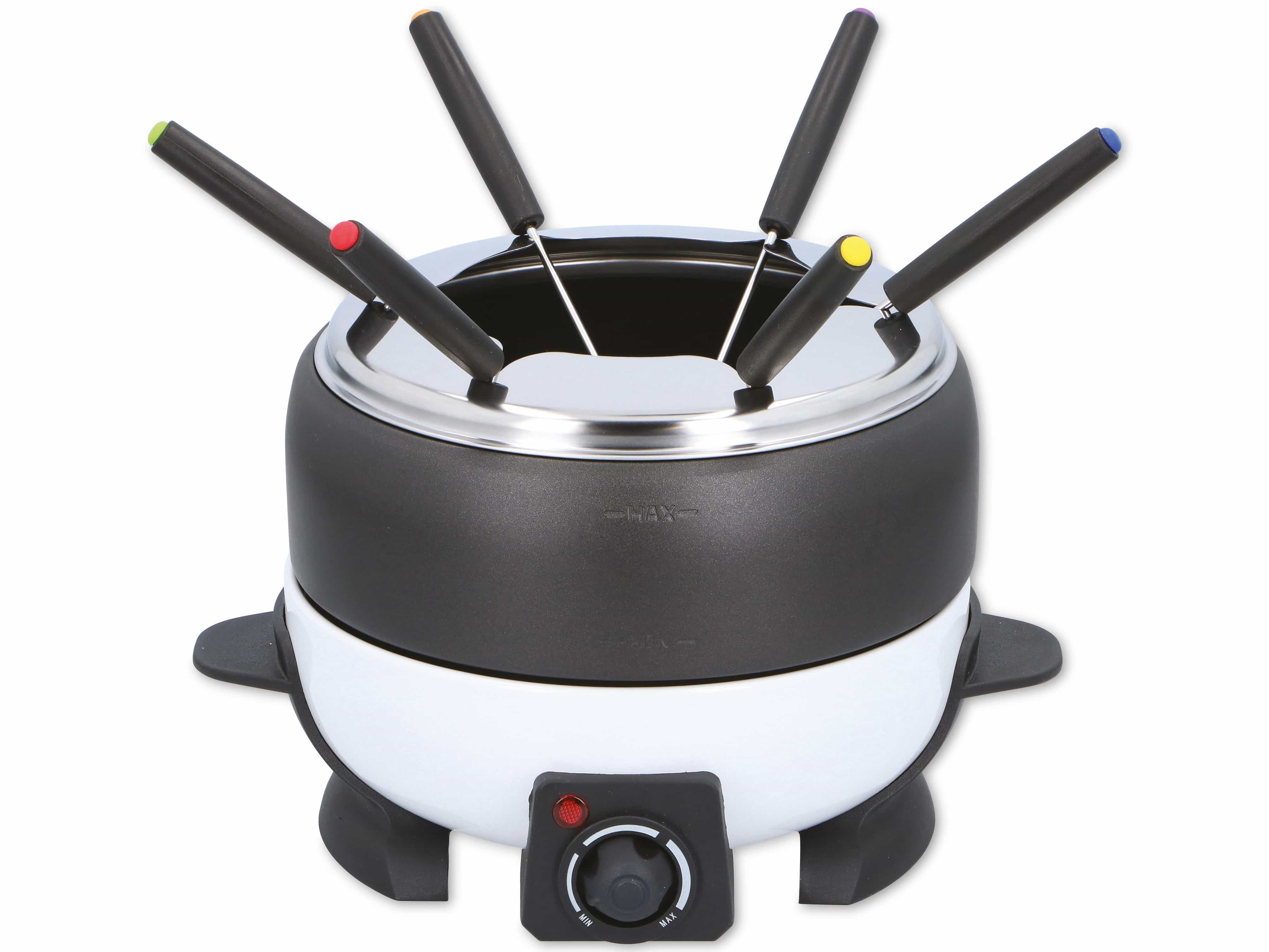 CUISINIER DELUXE Fondue-Set schwarz, 800 W