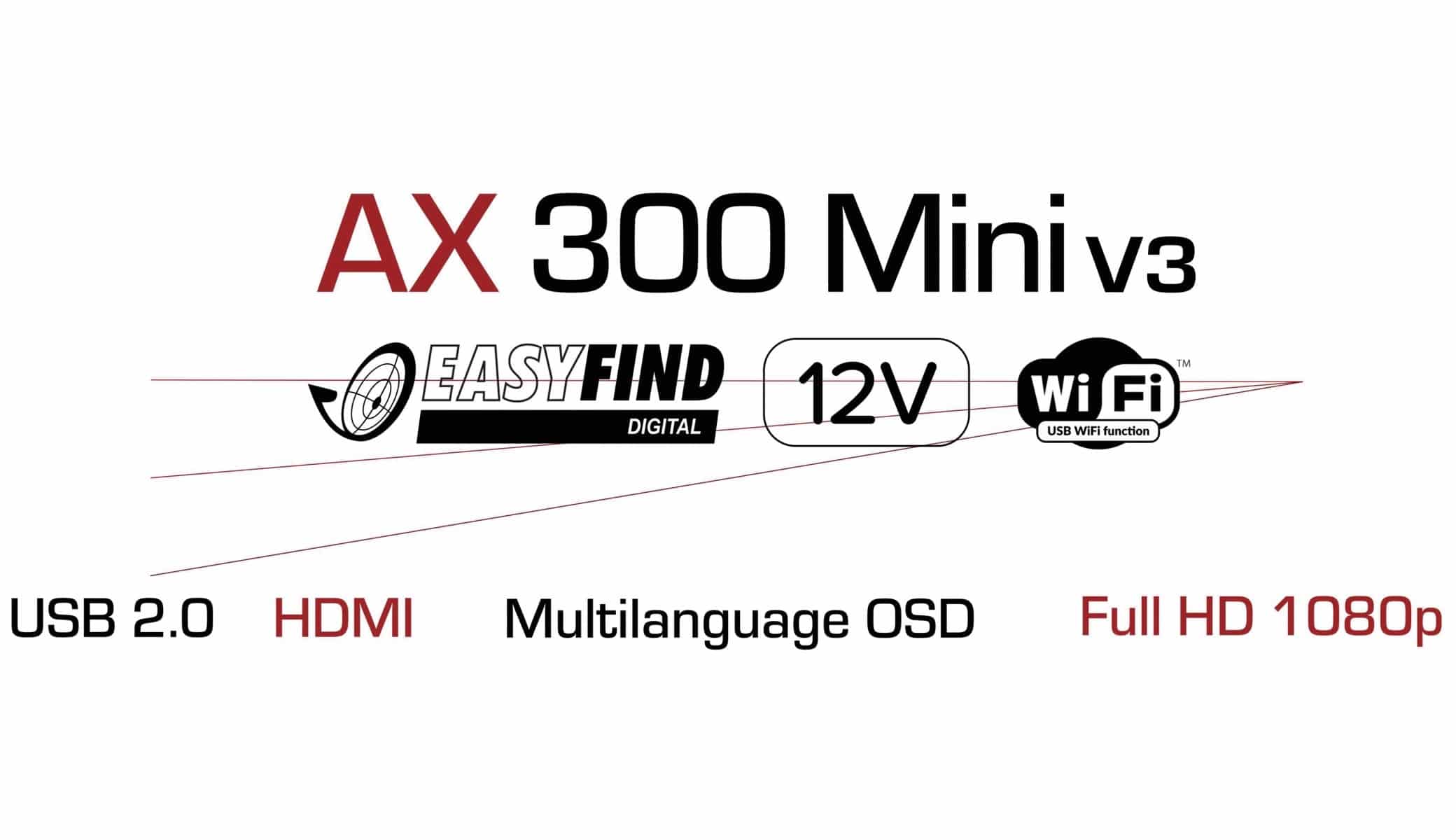 RED OPTICUM DVB-S2 HDTV Receiver AX 300 mini V3 mit PVR