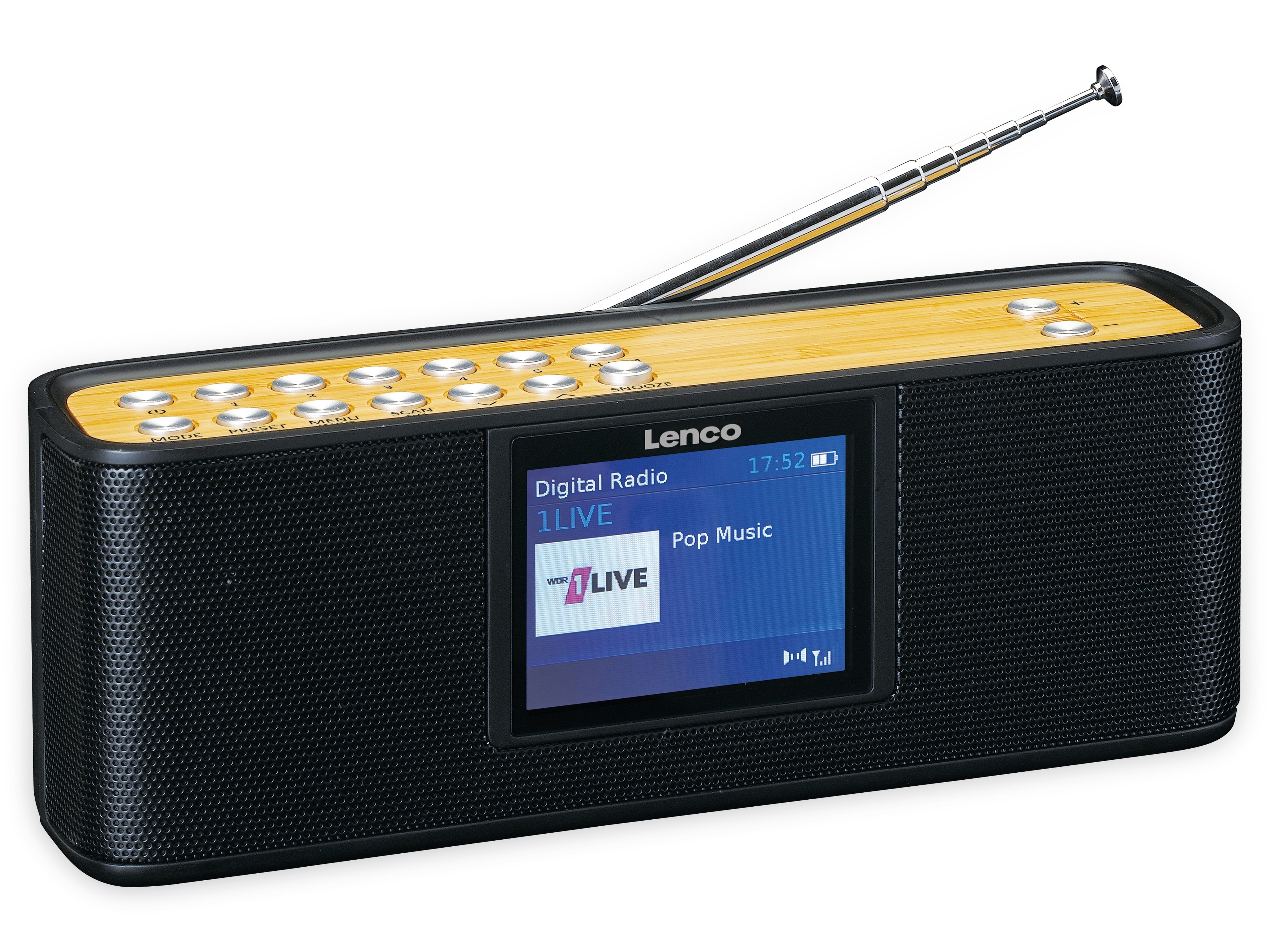 LENCO DAB+/FM Radio PDR-045BK, schwarz