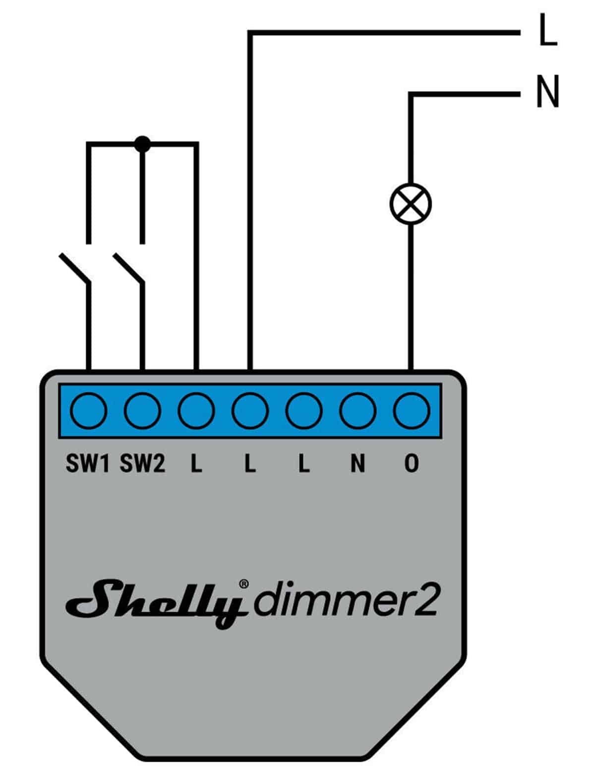 SHELLY WiFi-Dimmer 2, 4 Stück