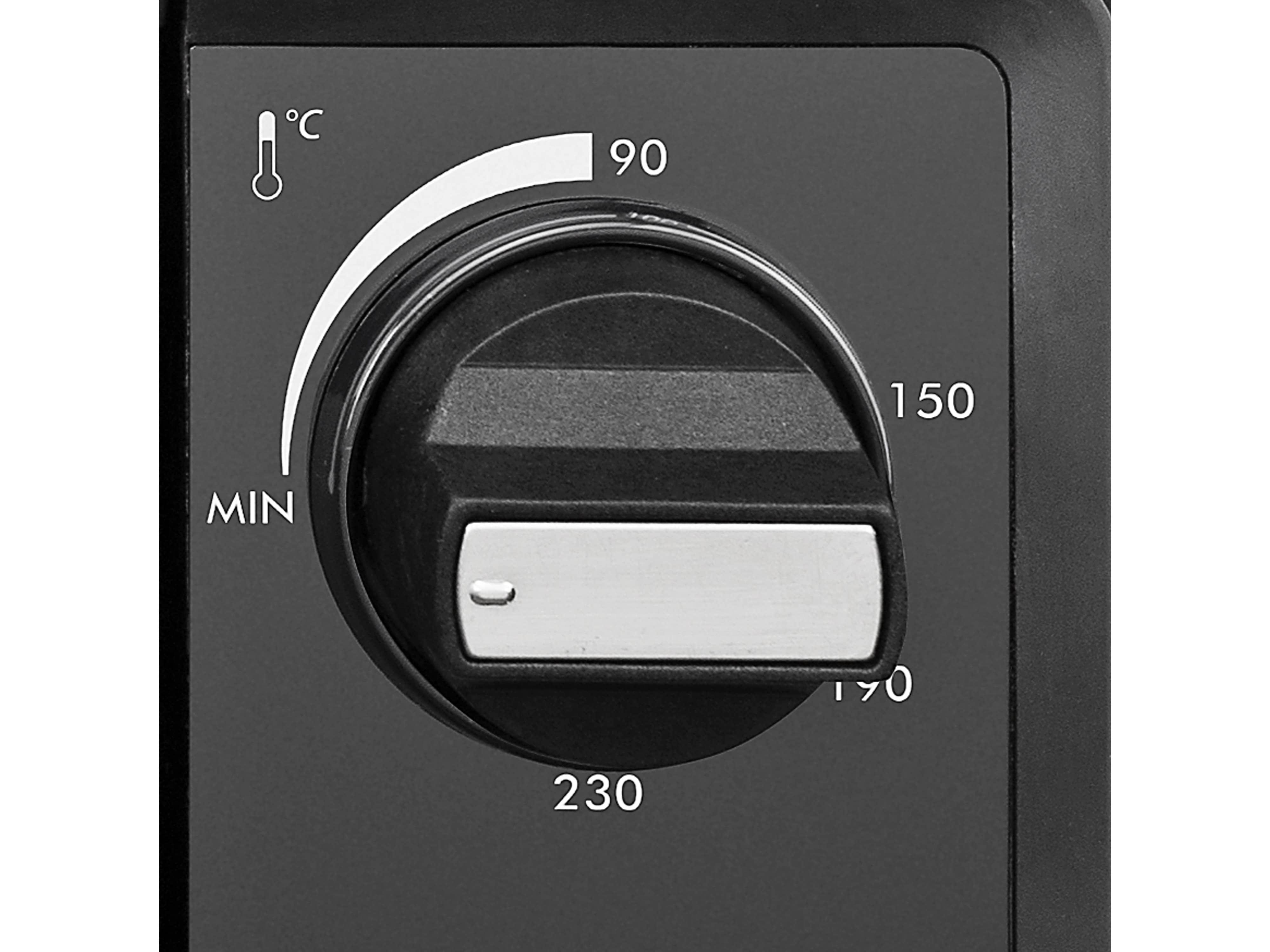 TRISTAR Mini-Backofen OV-3630, 38, L, 2000 W, Heißluft, schwarz 