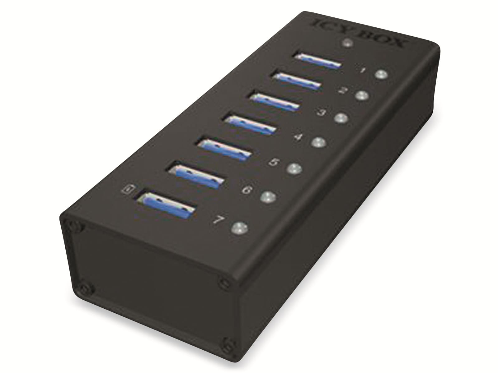 ICY BOX USB-Hub IB-AC618, 7-port, USB 3.0