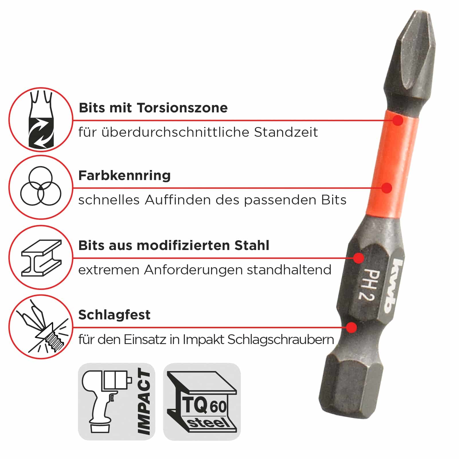 KWB Bit-Set Impact, 109020, L-Box, 35-teilig