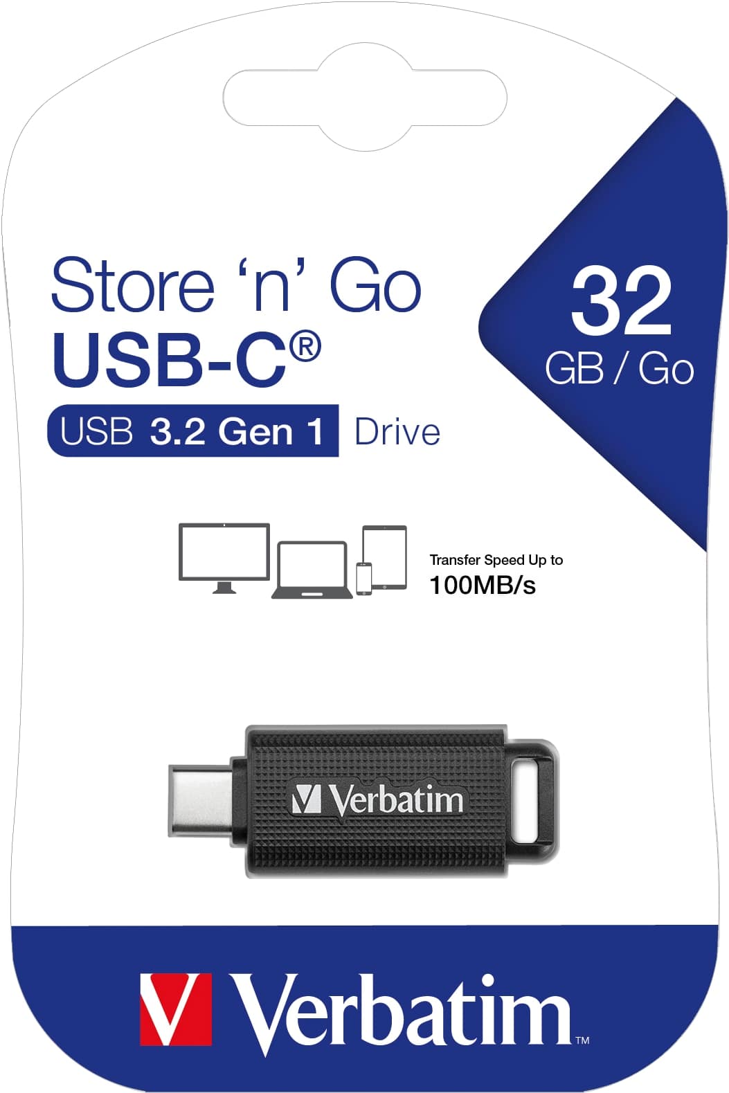VERBATIM USB-3.2-Stick USB-C 32GB