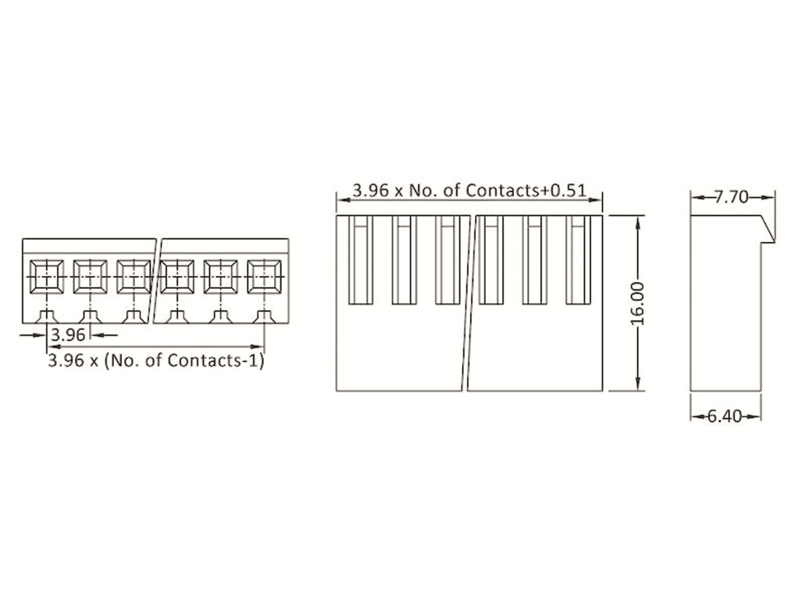 ECON CONNECT Gehäuse, 1 x 3-polig, RM 3,96 mm, kompatibel zu Molex MXS2139