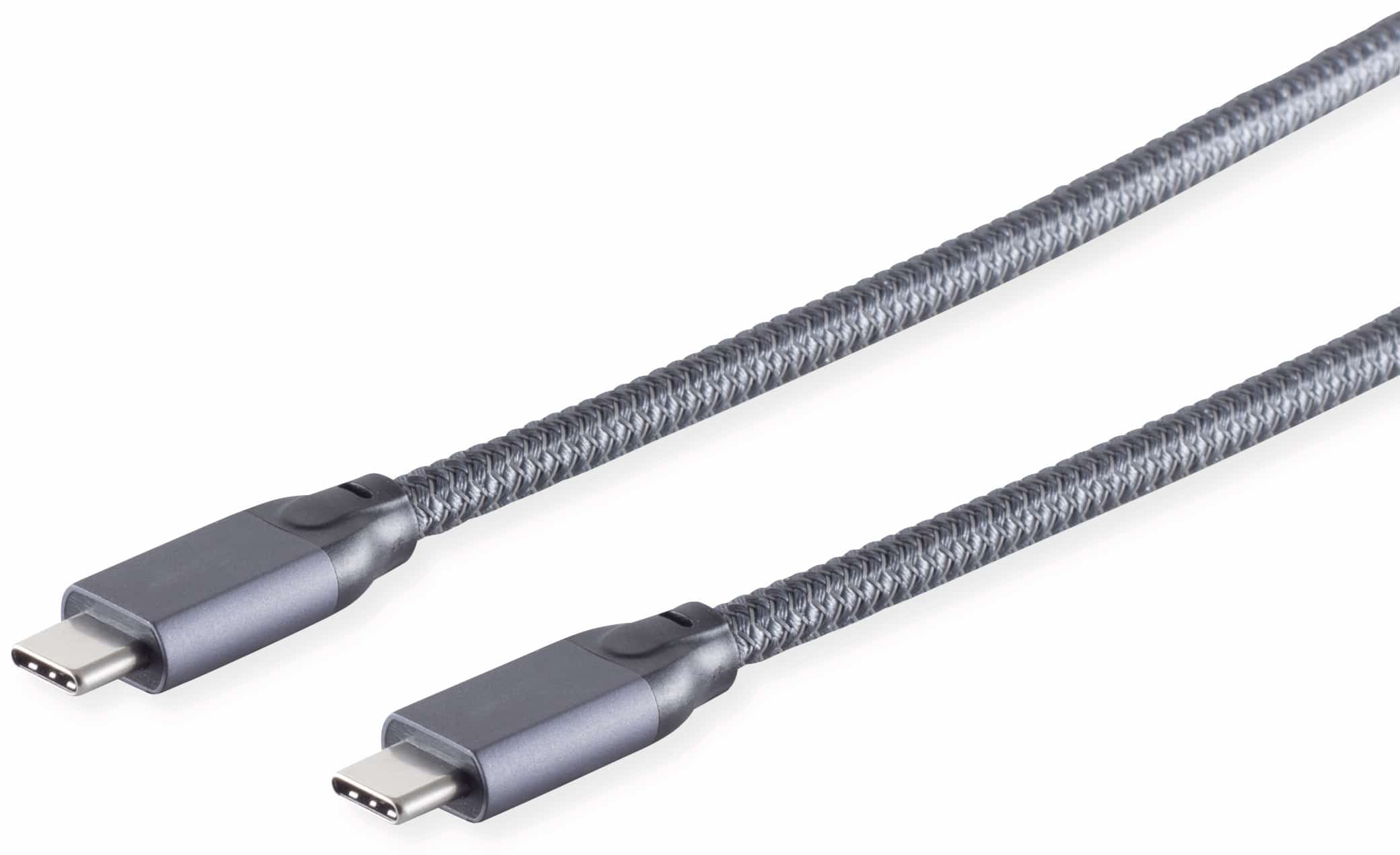 S-IMPULS USB 3.2 Gen 2x2 Type-C Kabel, 100 W, 4K, 0,5 m