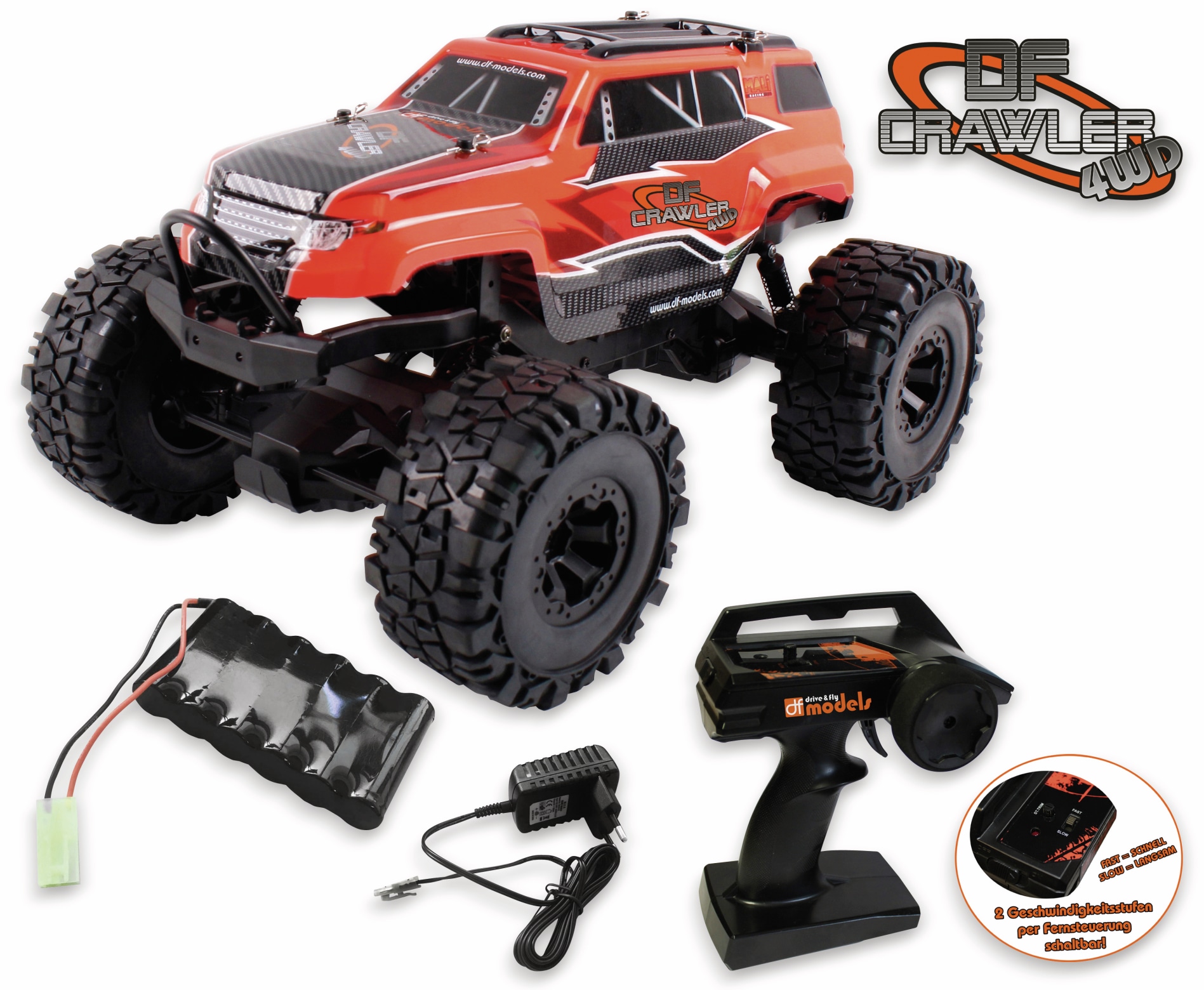 df models Crawler PickUp, 1:10 RTR, 4WD, rot 