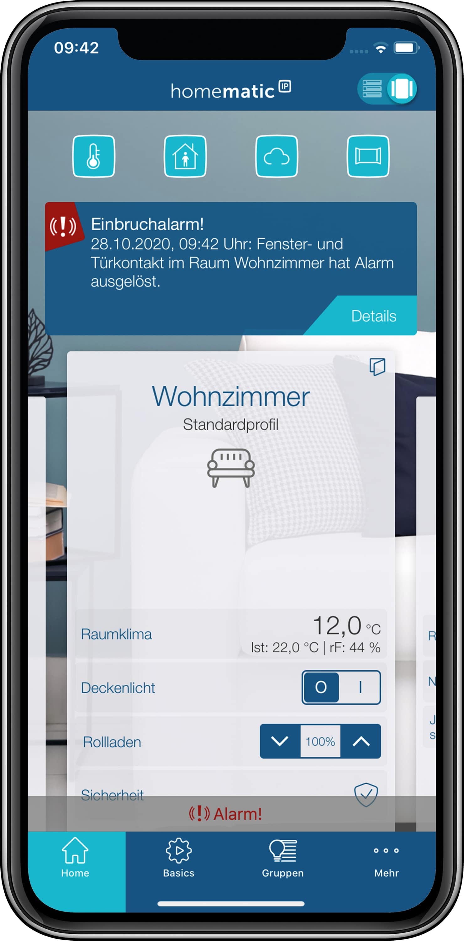 HOMEMATIC IP 157857A0, Fenster- und Türkontakt, optisch, 6 Stück