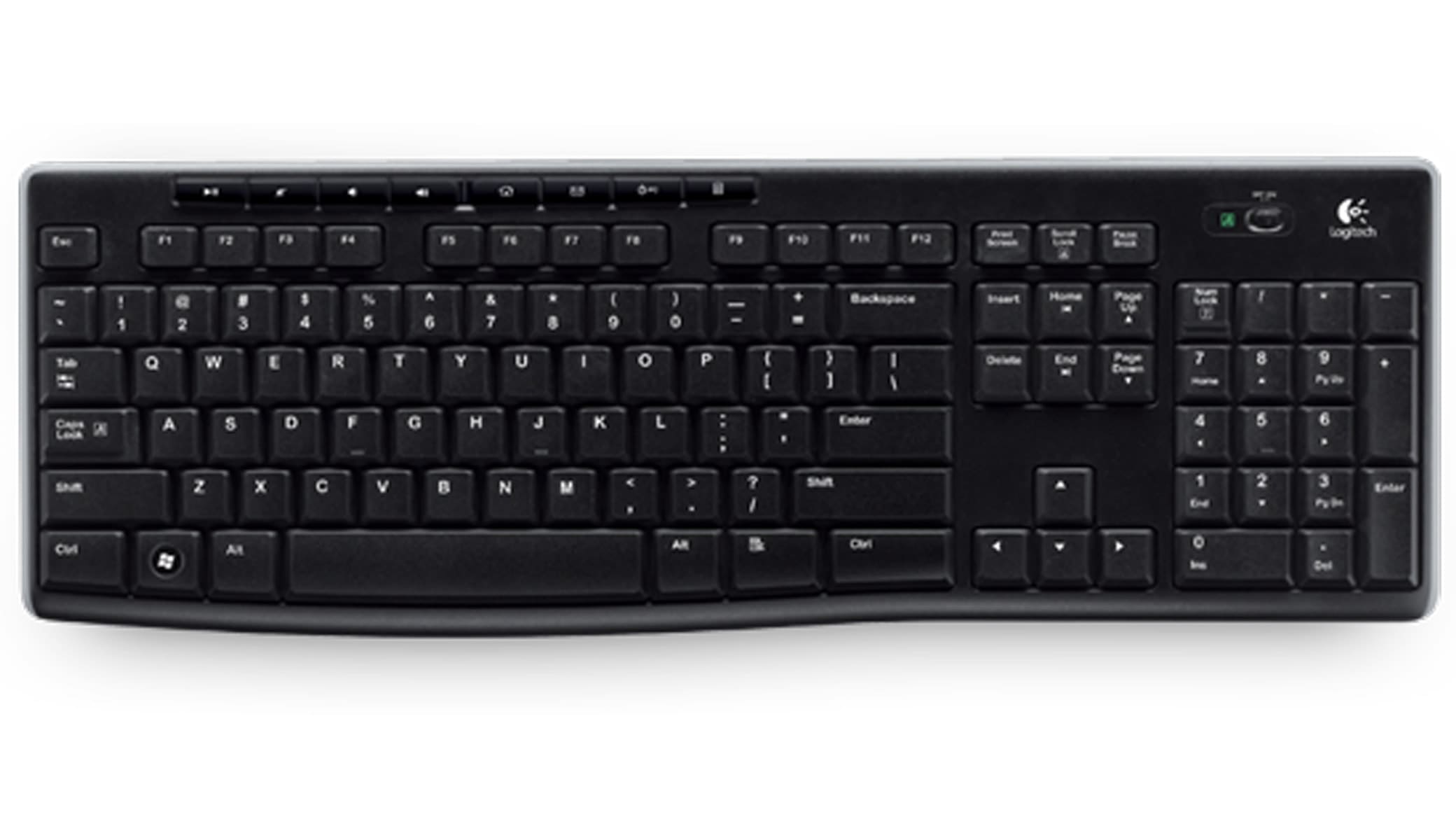 LOGITECH Funk-Tastatur K270, Unifying, schwarz