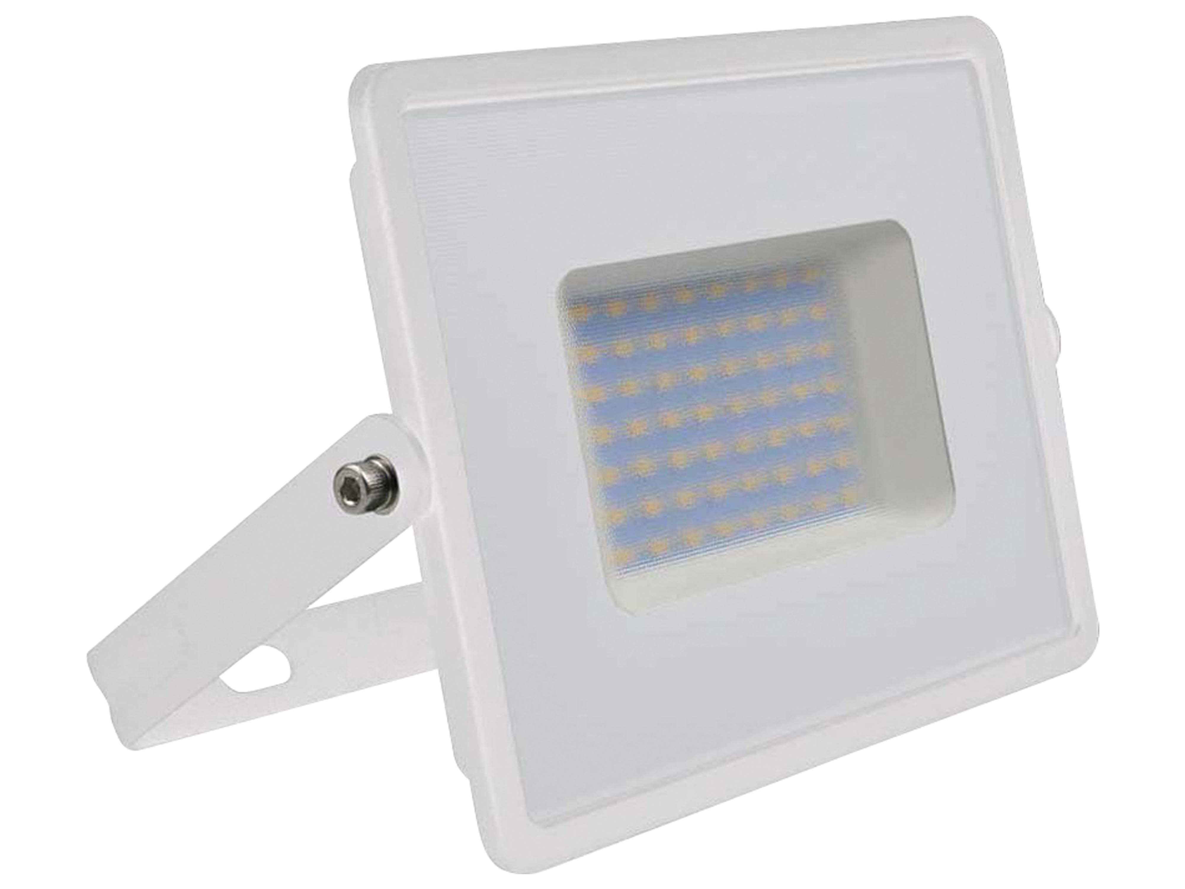 V-TAC LED-Fluter VT-4051, EEK: F, 50W, 4300lm, 3000K, weiß