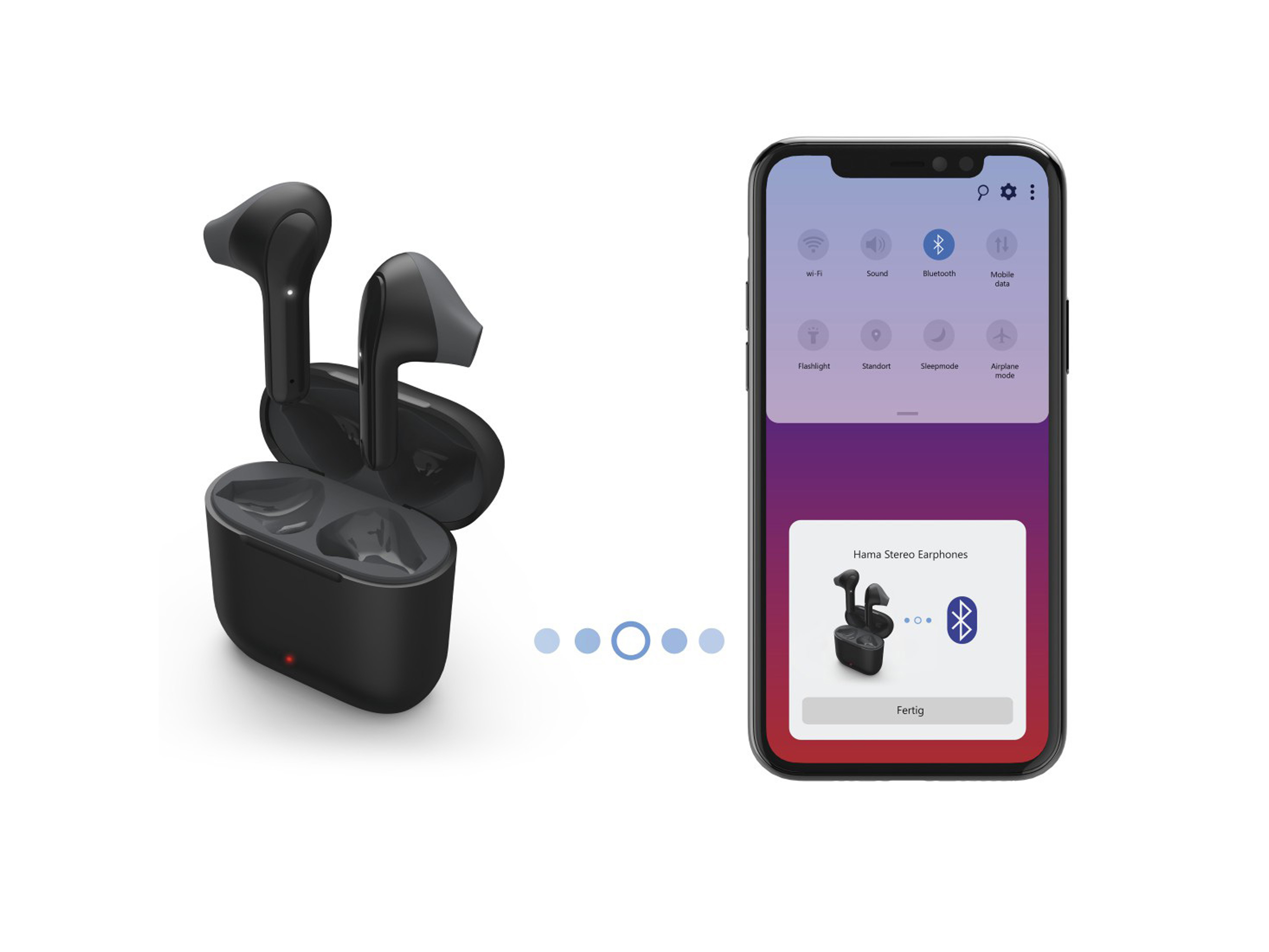 HAMA Bluetooth Kopfhörer In-Ear Freedom Light, schwarz