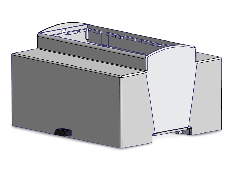 ITALTRONIC Hutschienen-Gehäuse für Raspberry Pi Model B+, 6TE