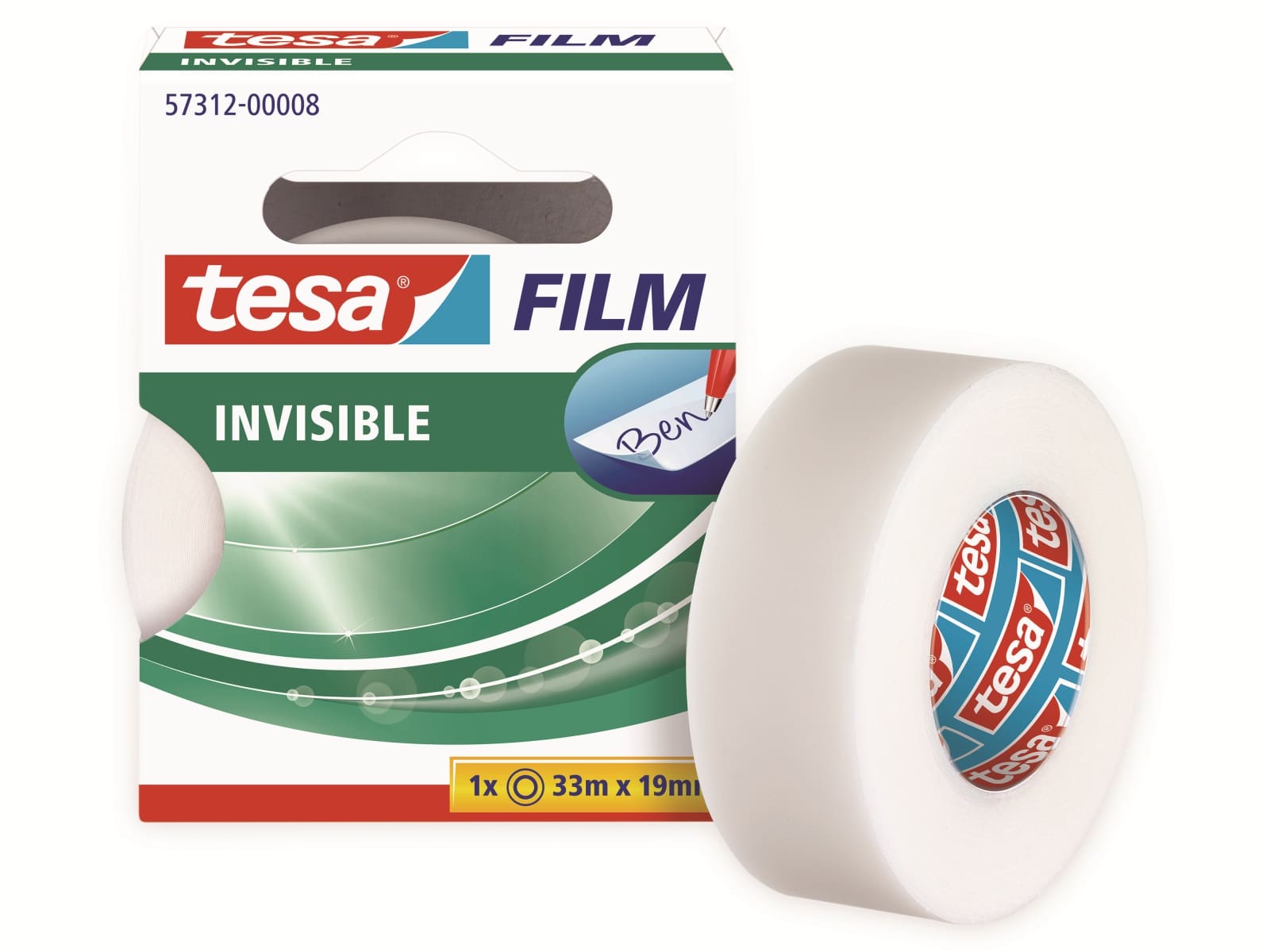 TESA film® invisible, 1 Rolle, 33m:19mm, 57312-00008-02