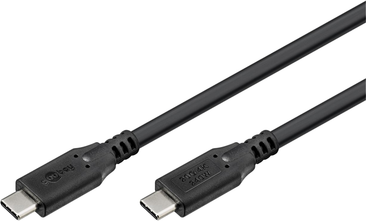 GOOBAY USB-C Kabel 74189 USB4 240W 2m schwarz 20 Gbit/s