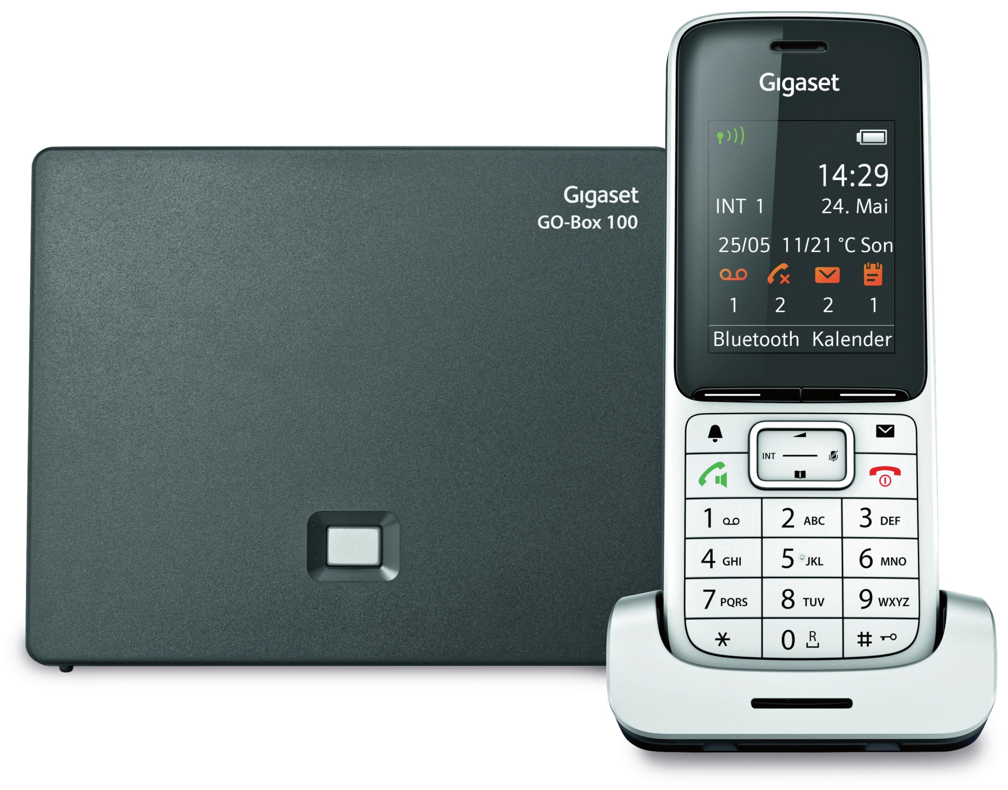 Gigaset Schnurloses DECT-Telefon SL450A GO, mit Anrufbeantworter