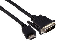 S-IMPULS HDMI-Kabel, HDMI-Stecker auf DVI-D-Stecker, 3 m