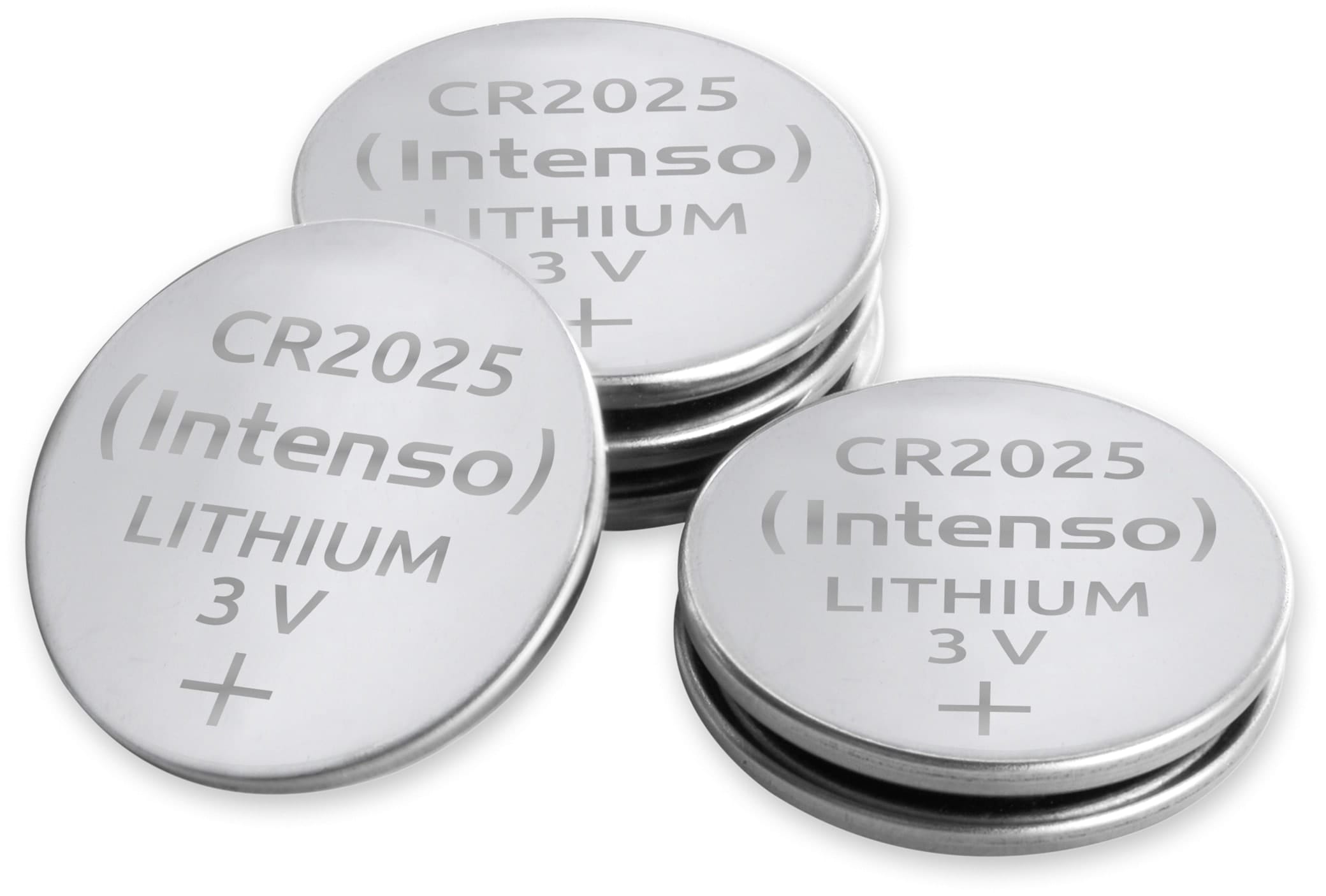 INTENSO Lithium-Knopfzelle CR2025, 6 Stück