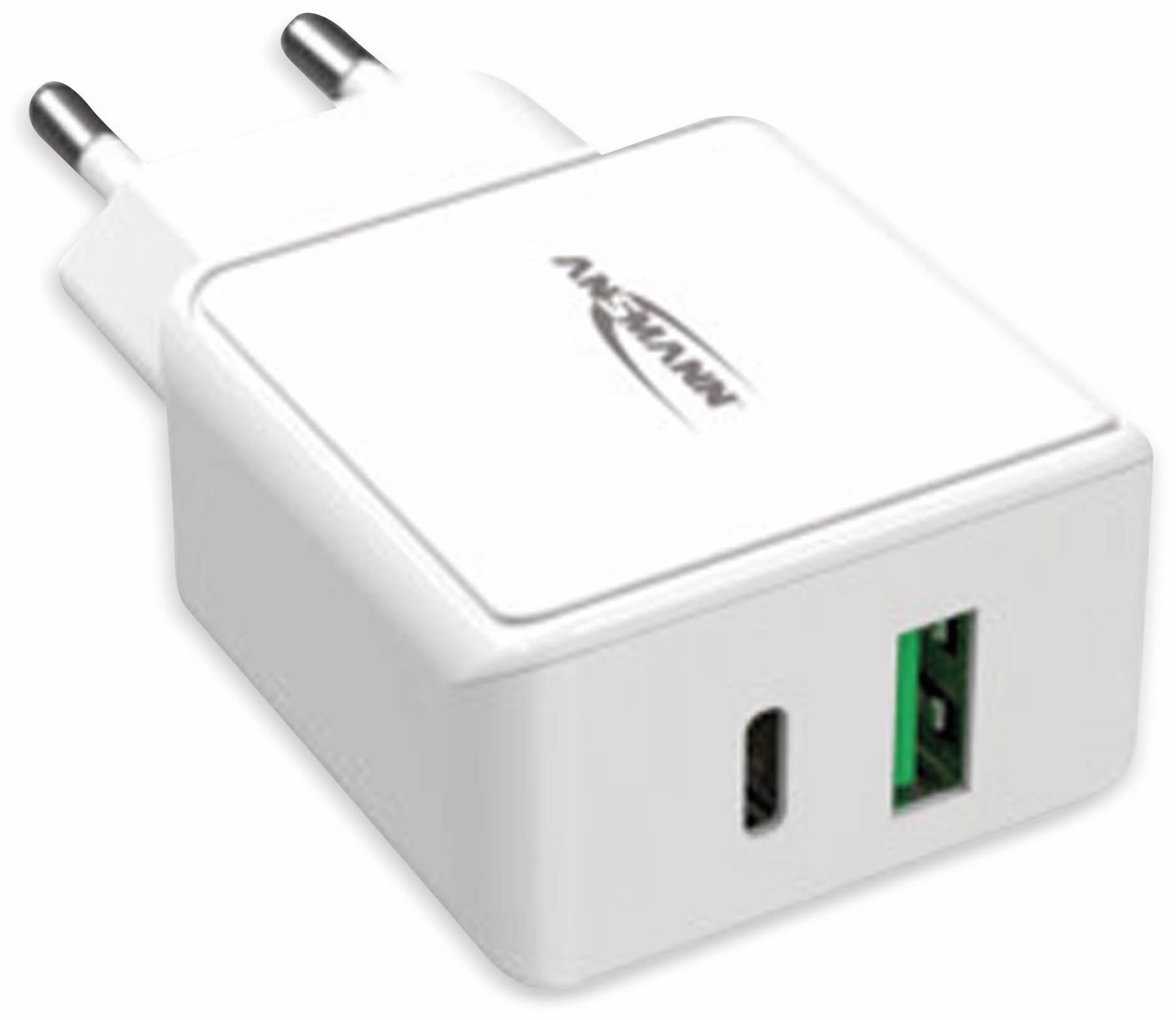 ANSMANN USB-Ladegerät HomeCharger HC218PD, 5 - 12V, 3000 mA, weiß