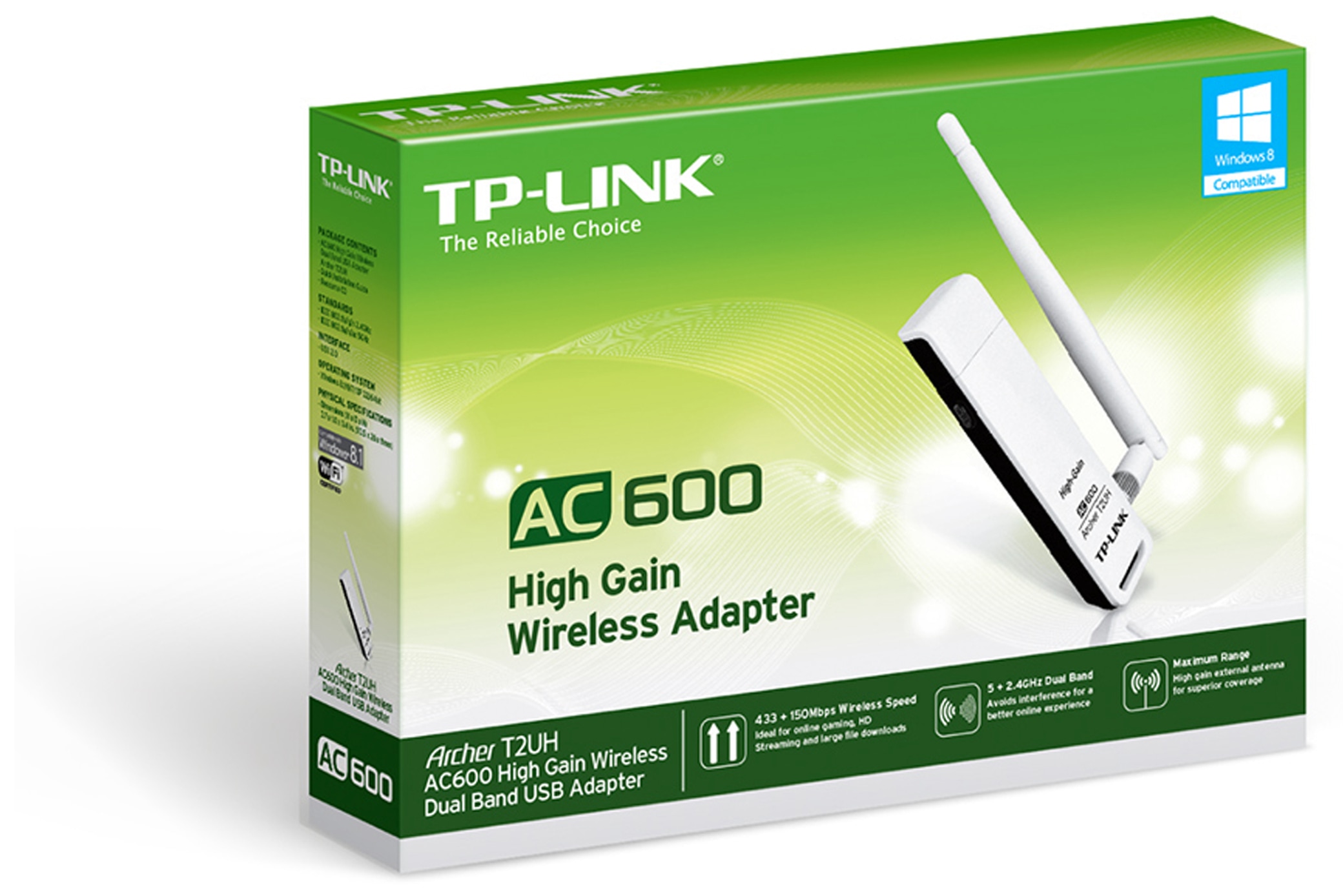 TP-Link USB-Netzwerkadapter Archer T2UH, 2,4/5 GHz, 583 MBit/s, USB 2.0