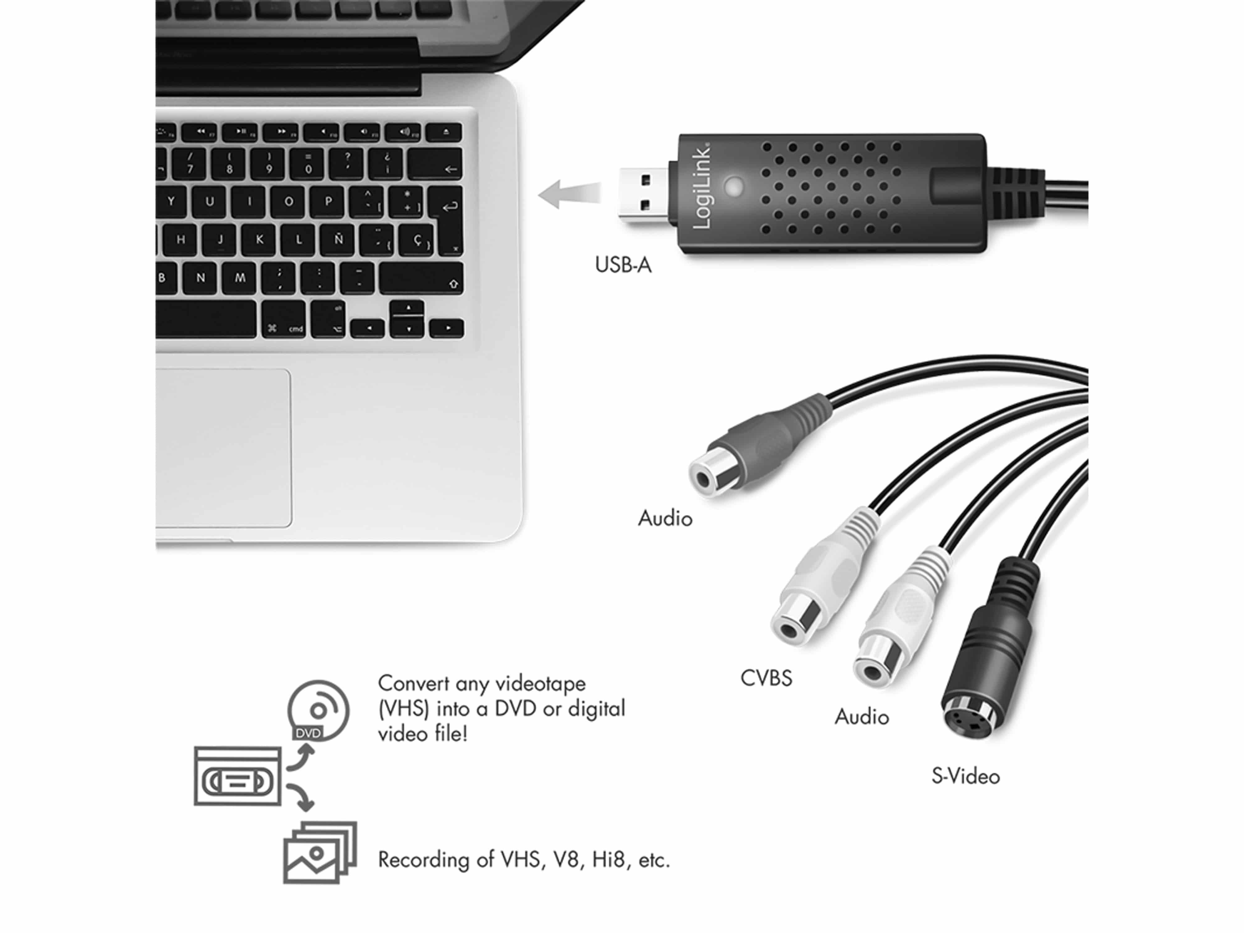 LOGILINK USB 2.0-A/V-Grabber VG0030A