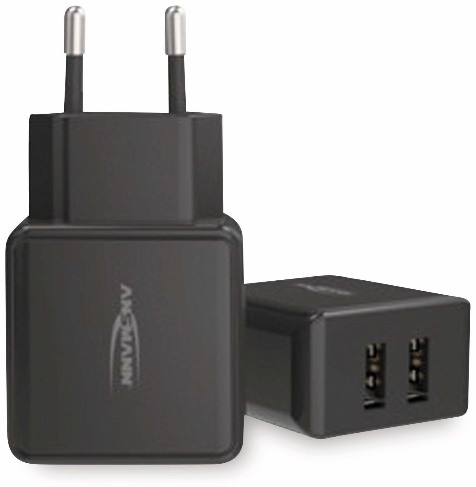 ANSMANN USB-Ladegerät HC212, 5 V, 2,4 A, 2-Port, schwarz