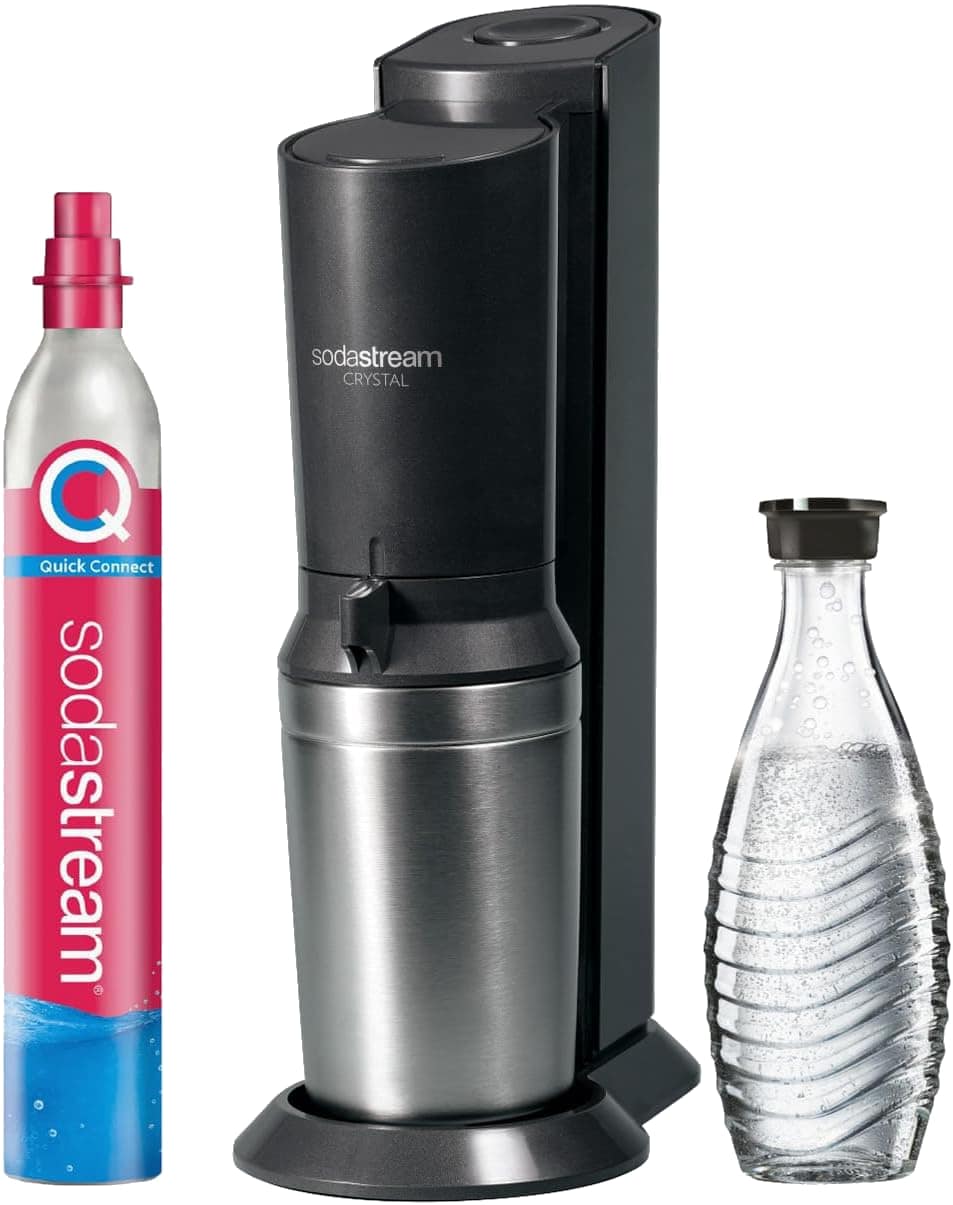 SODASTREAM Wassersprudler Crystal 3.0 titan, schwarz