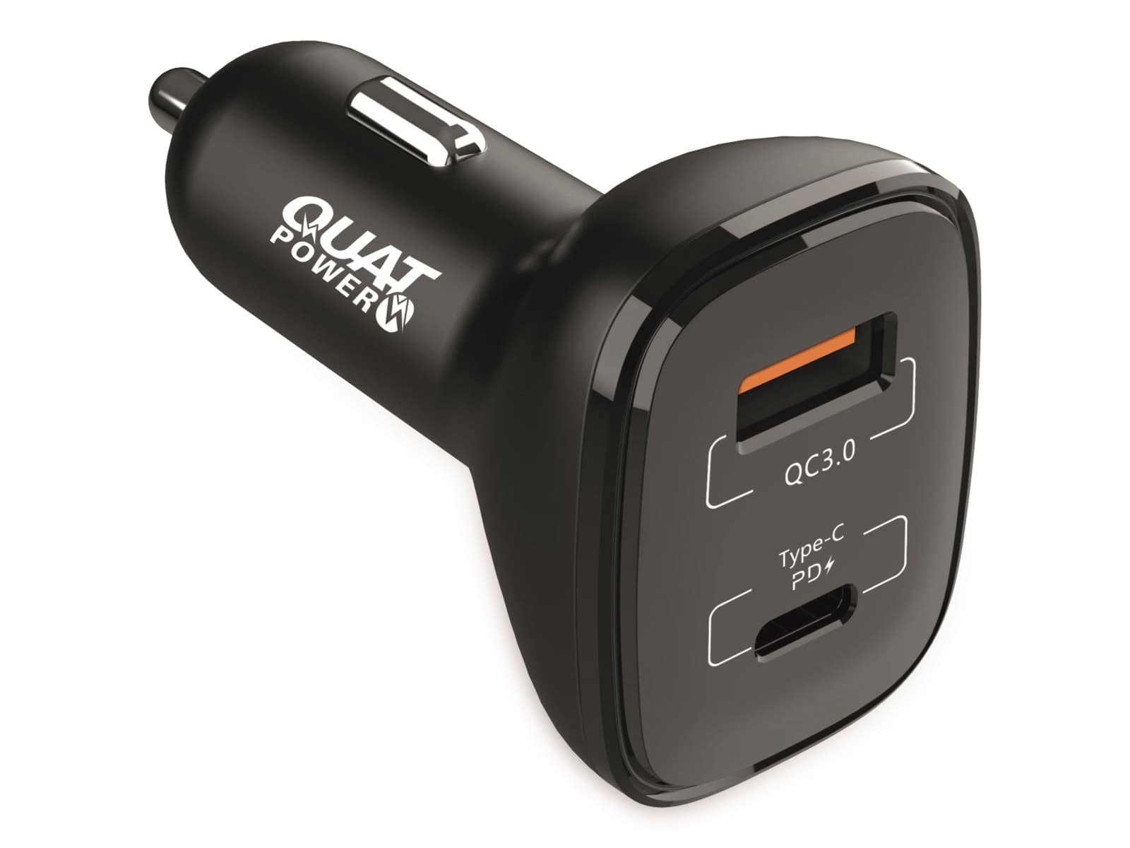 QUATPOWER Dual Kfz USB-Lader BC59C, 1x USB-A QC, 1x USB-C PD, 42 W