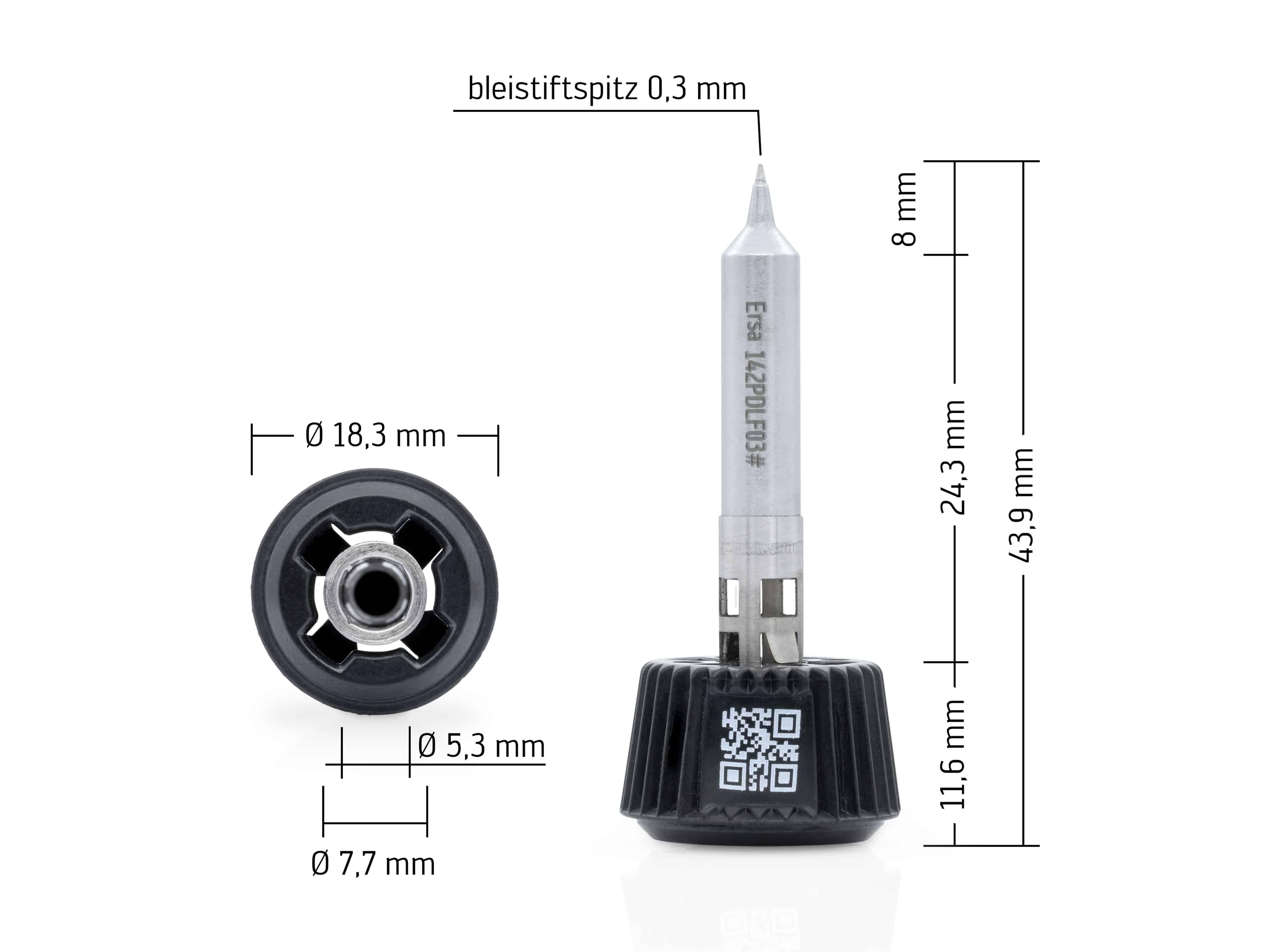 ERSA Lötspitze, 0142PDLF03/SB, bleistiftspitz, 0,3 mm