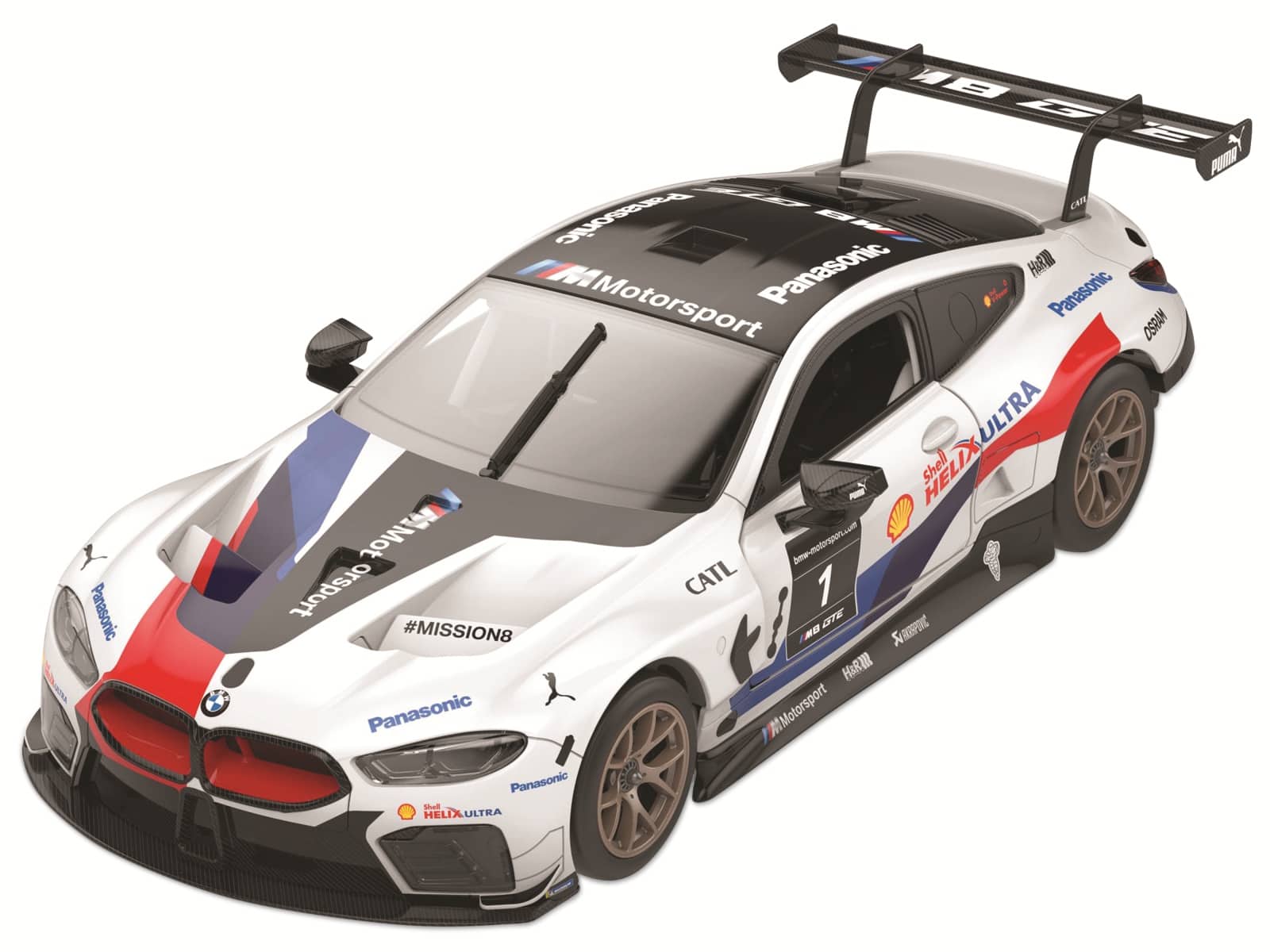 JAMARA Rennwagen BMW M8 GTE, 1:18, weiß, 2,4 GHz, Bausatz 74-teilig