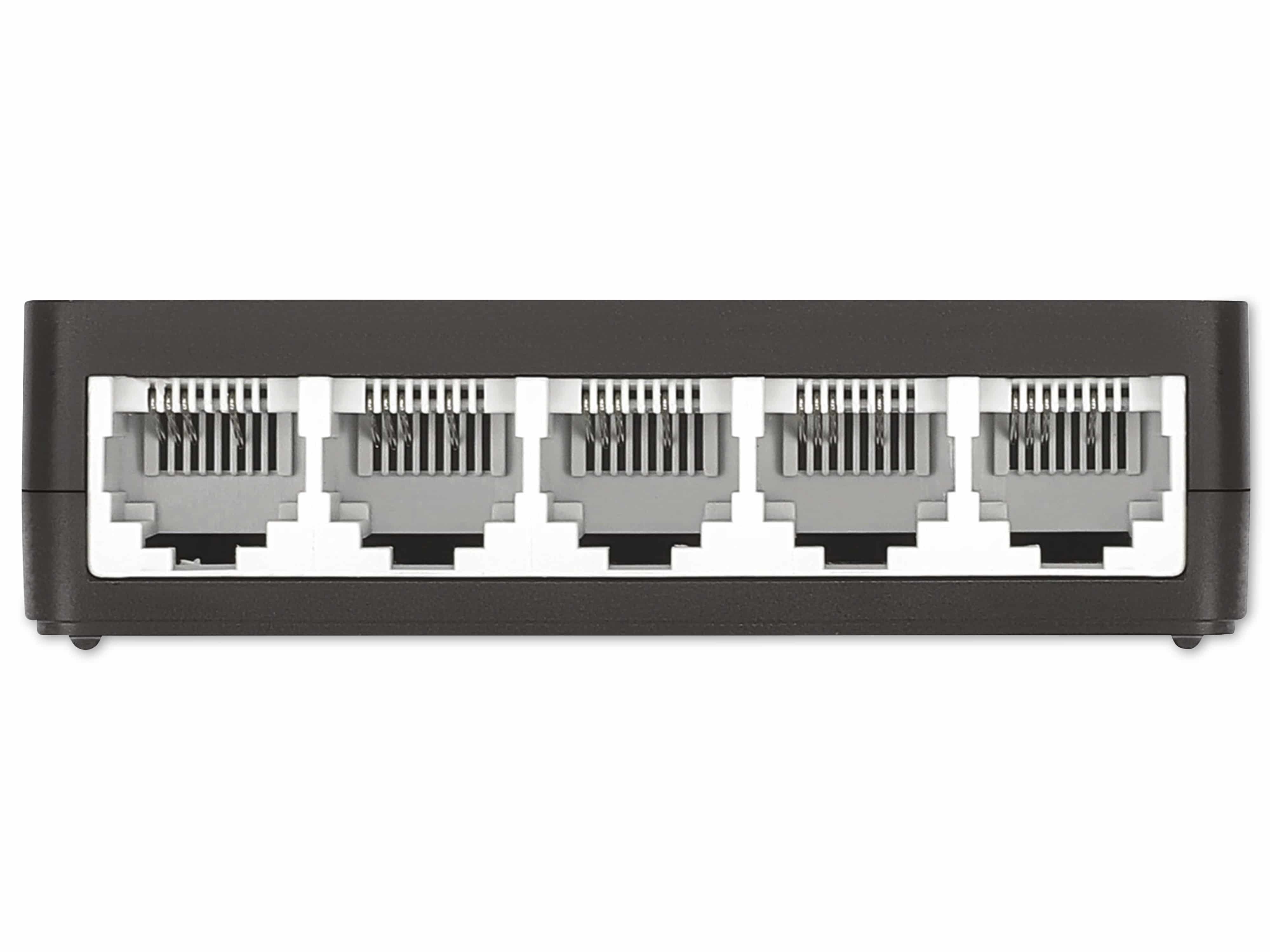 INTELLINET Ethernet Switch 561723 5-Port, schwarz