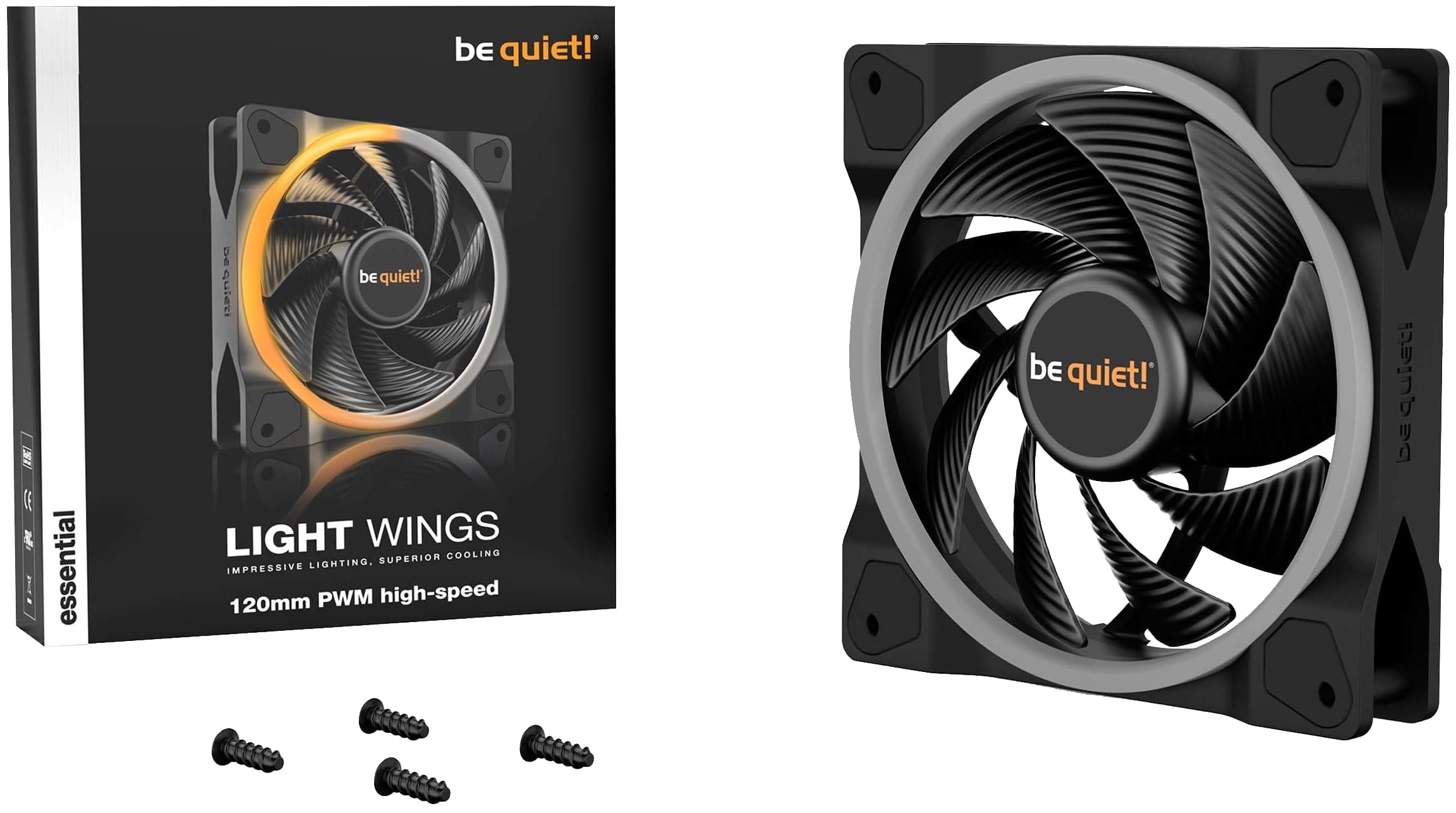 BE QUIET! Lüfter Light Wings PWM 120mm High-Speed