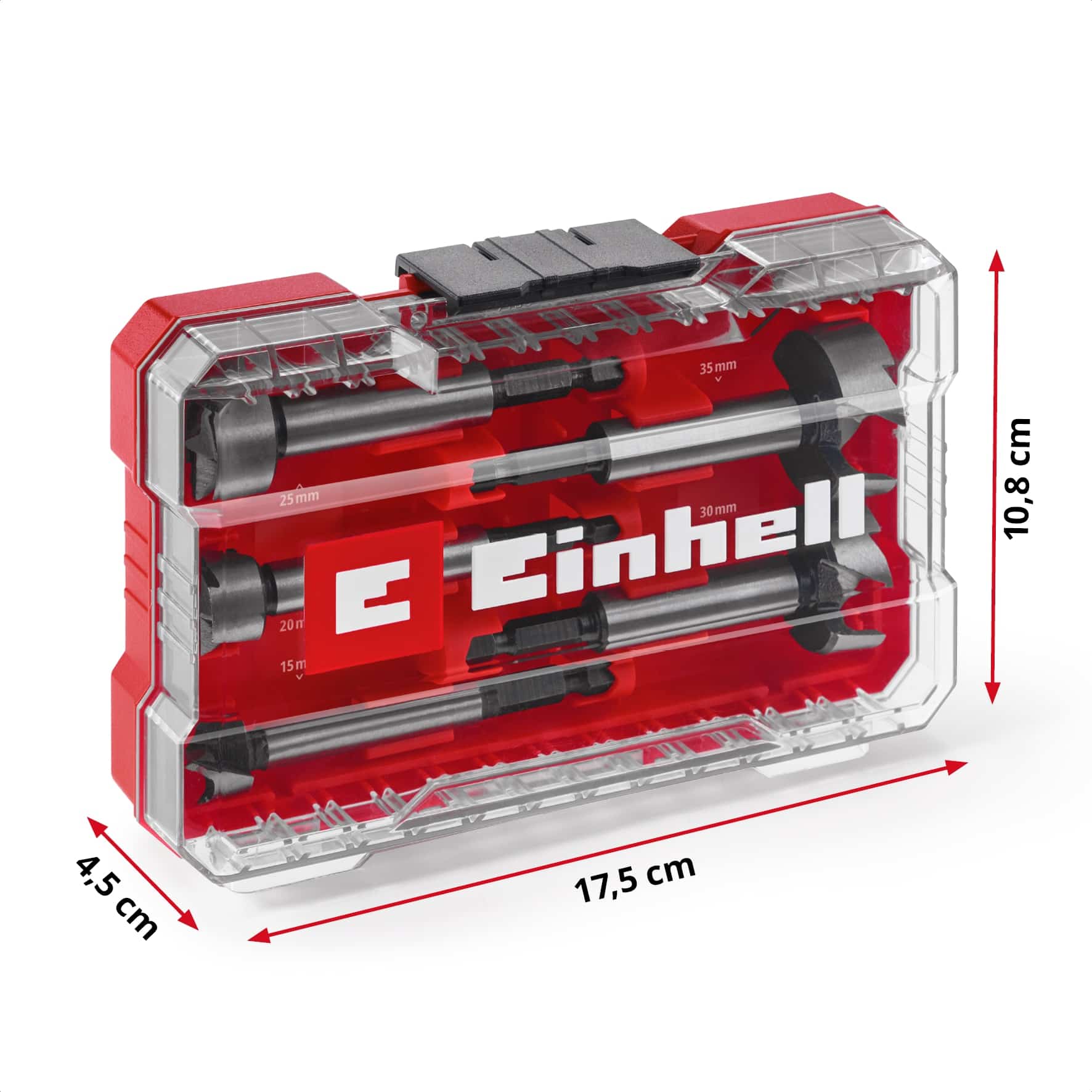 EINHELL Forstnerbohrer-Set, 706003, M-Case, 5-teilig