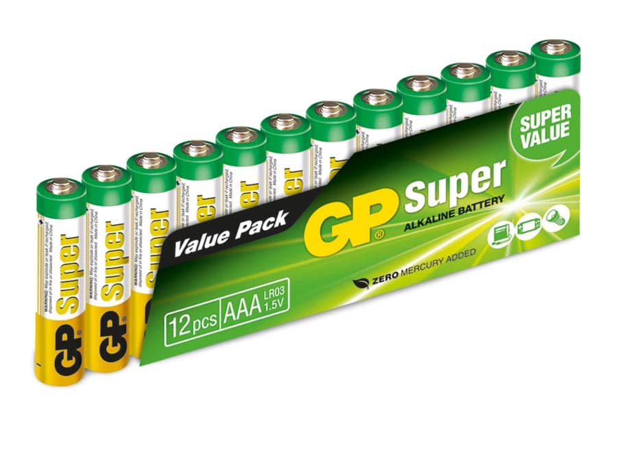 GP Micro-Batterie-Set Super Alkaline, 12 Stück