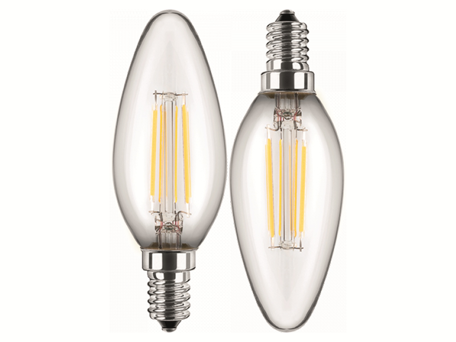 BLULAXA LED-Lampe 49060 Kerze, E14, EEK: F, 4,5 W, 470 lm, 2700 K, 2 Stück