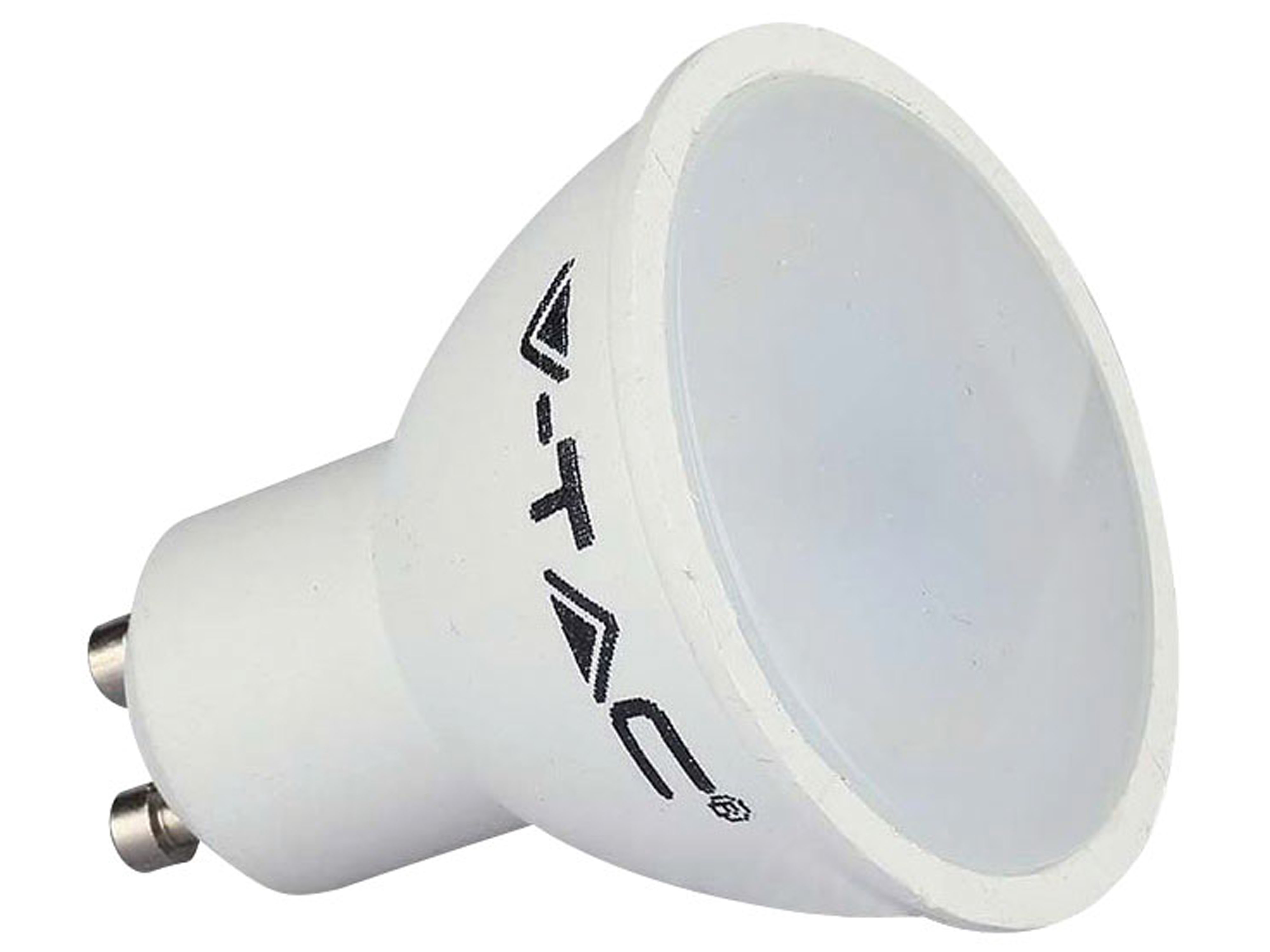 V-TAC LED-SMD-Lampe, PAR16, GU10, EEK: F, 4,5W, 400lm, 3000K, 5 Stück