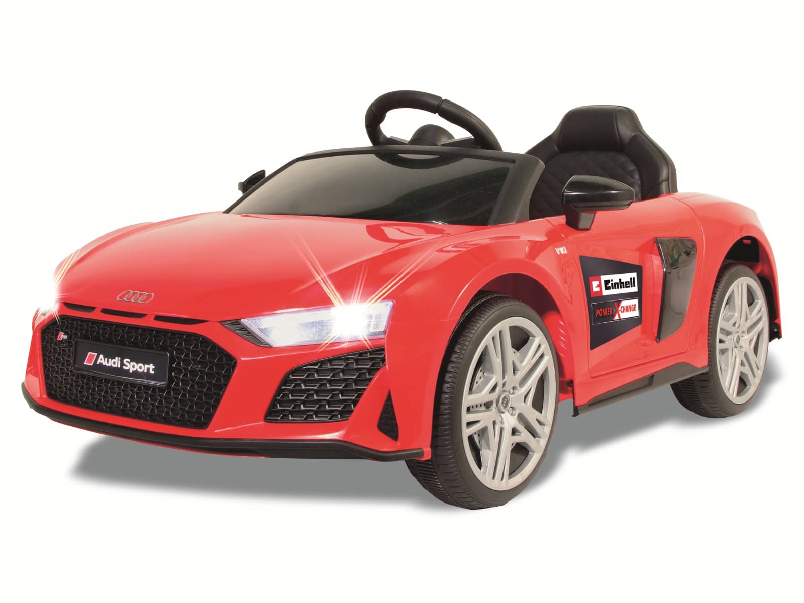 Jamara Kinder-Elektrofahrzeug Ride-on Audi R8 Spyder rot, 18 V Einhell Akku