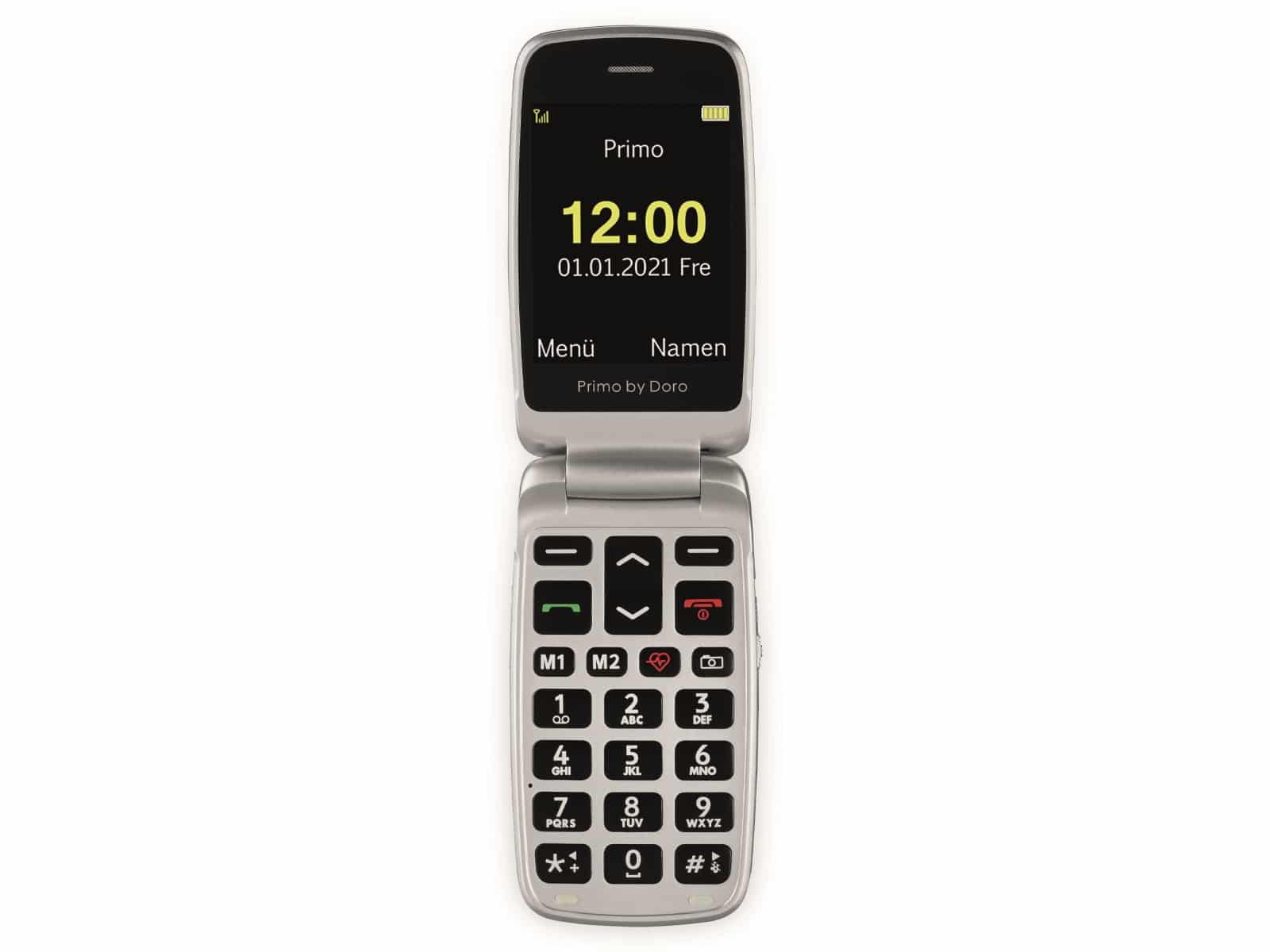 DORO Handy Primo 418, schwarz/silber