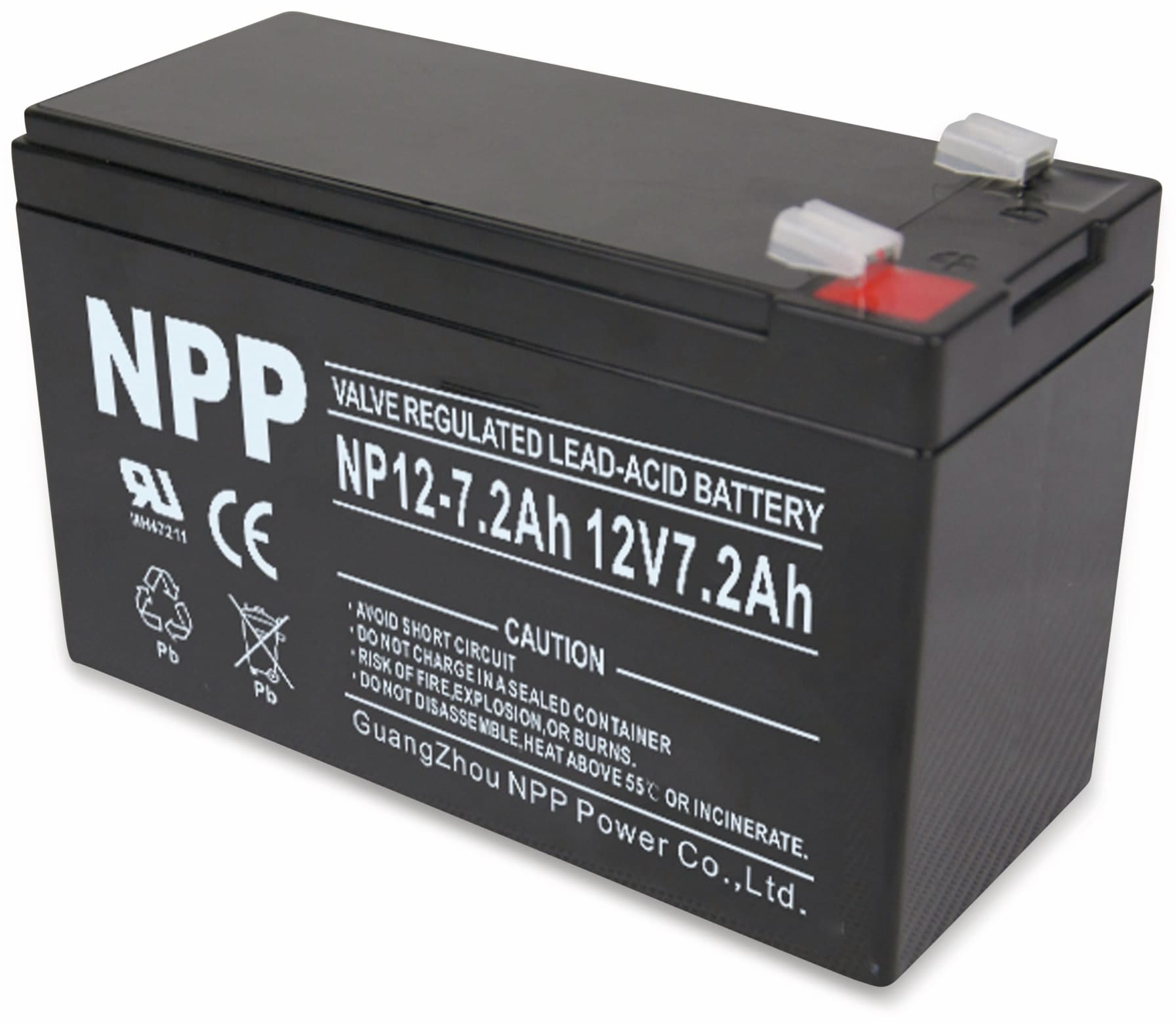 NPP Blei-Akkumulator NP12-7.2, 12 V-, 7200 mAh