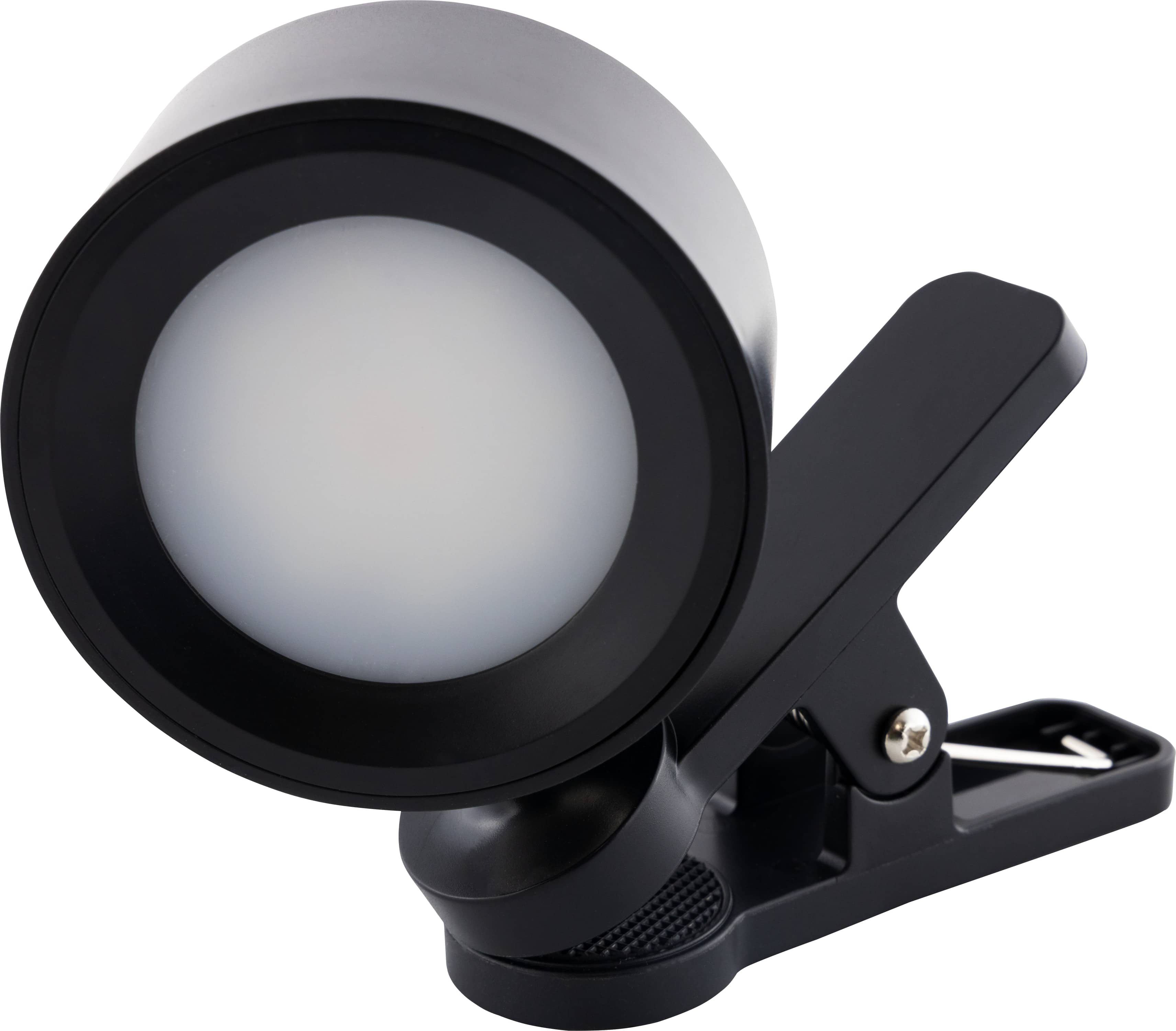 REV LED Akku Clip-Spot, schwarz