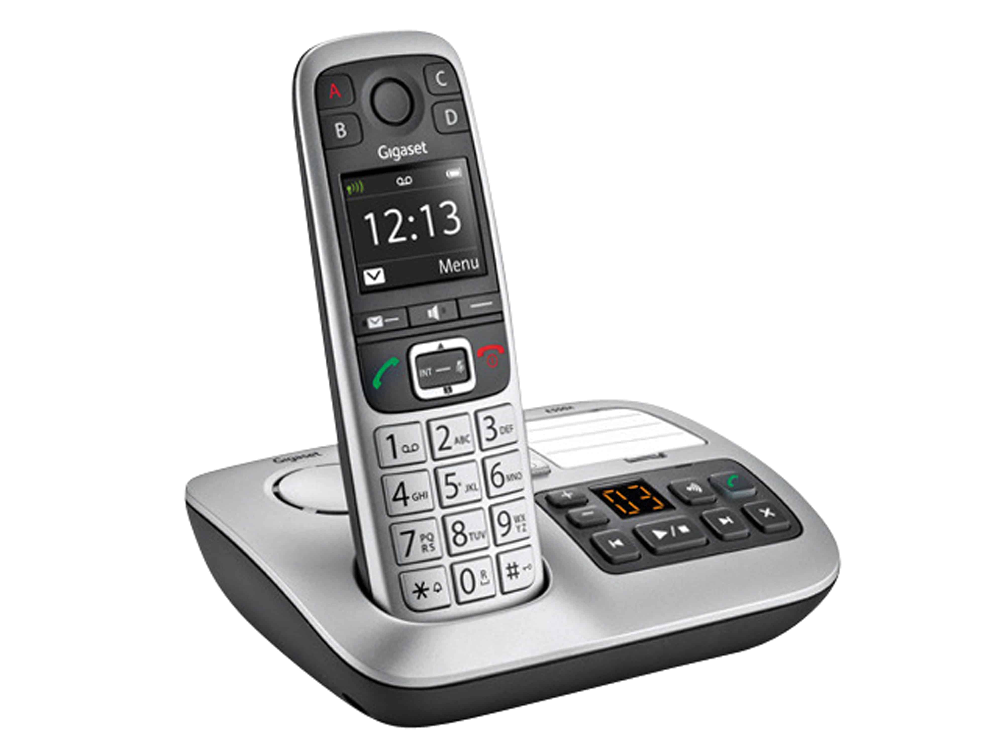 GIGASET DECT-Telefon Gigaset E560A silber/schwarz