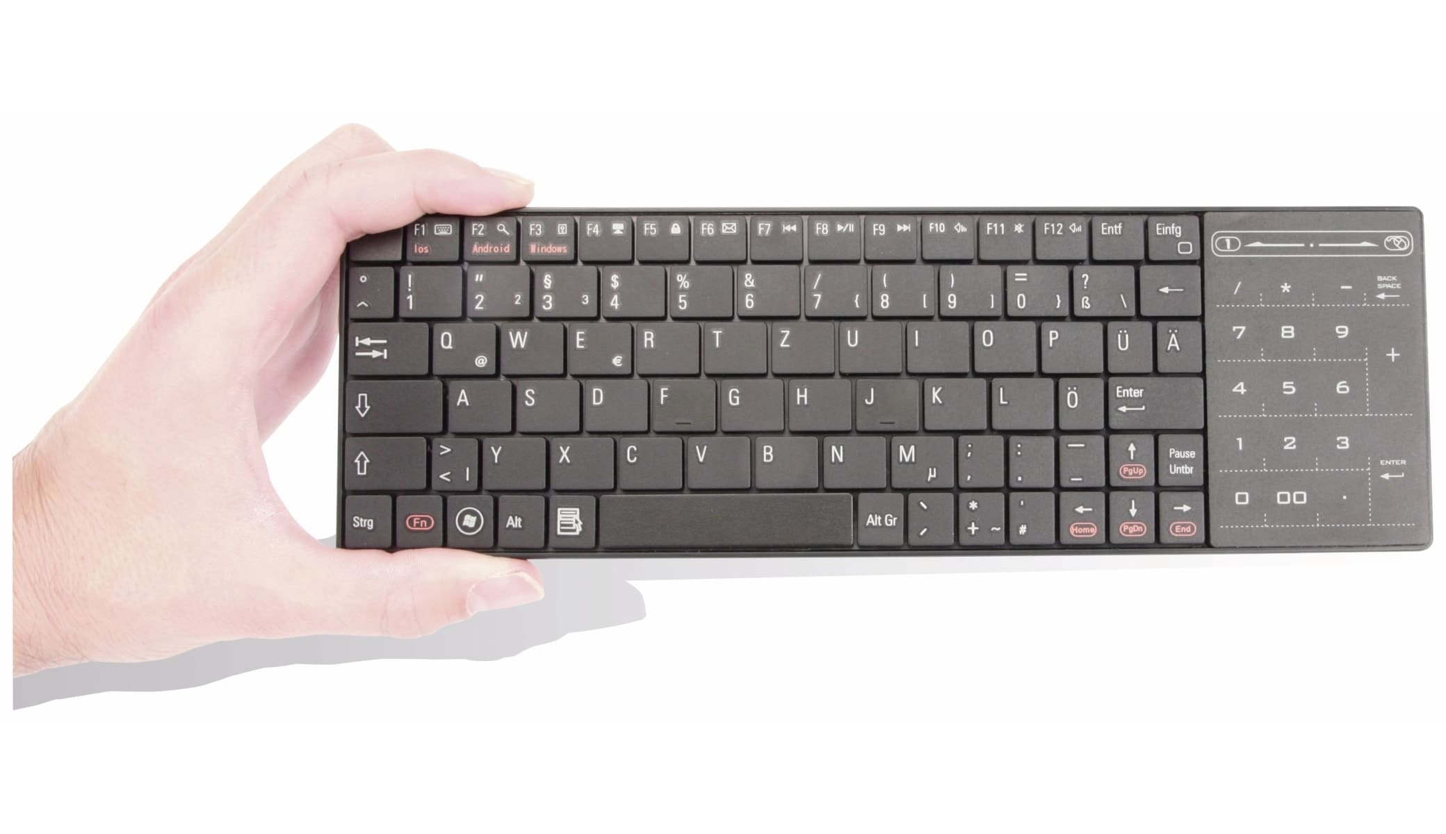 DAYCOM Mini Bluetooth-Keyboard mit Touchpad BTK-260T