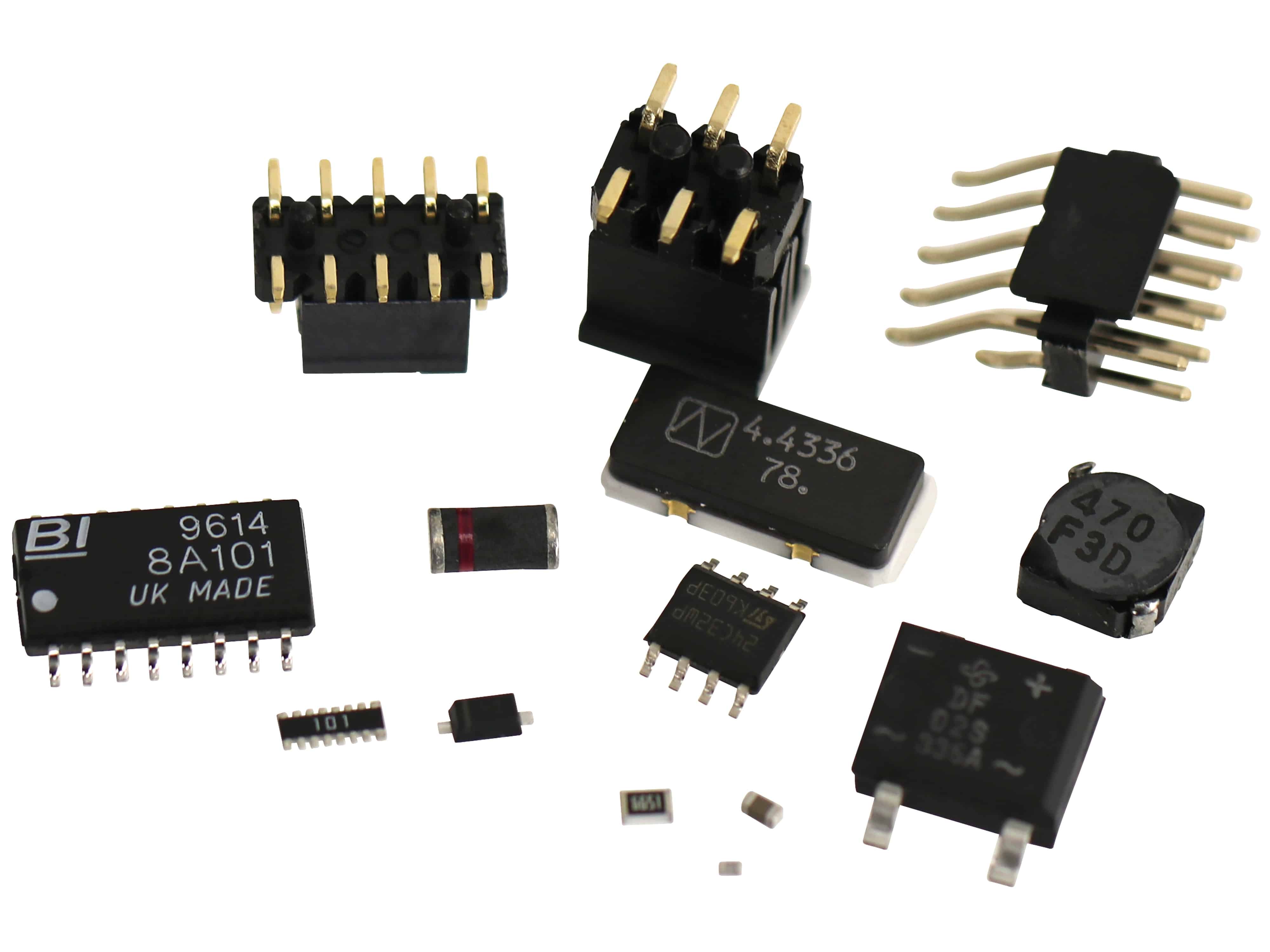 Sortiment SMD-Bauteile, 190 g